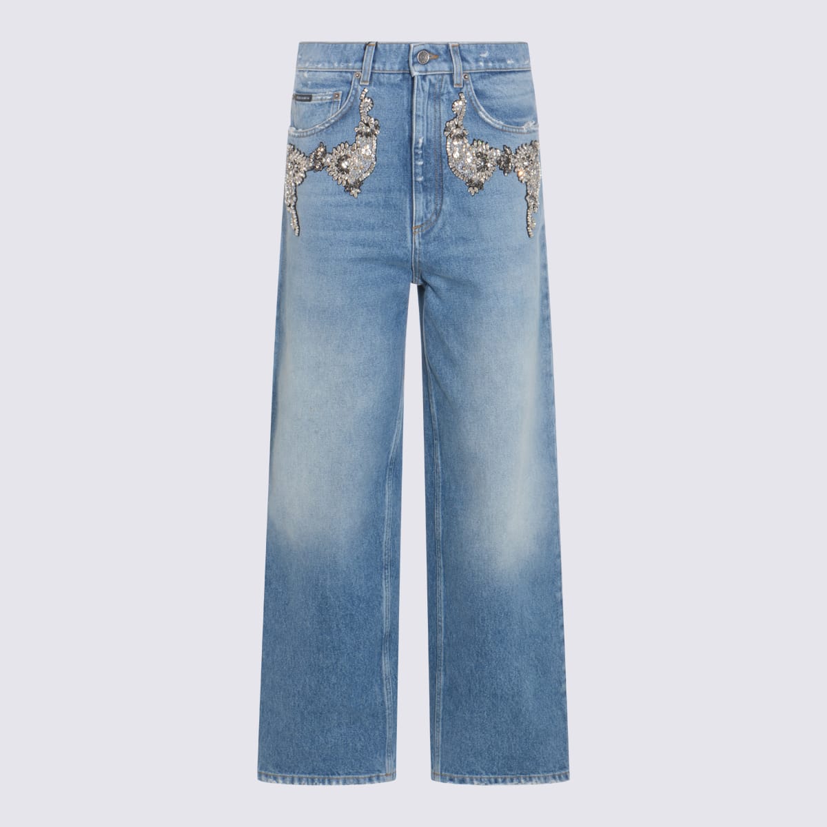 Dolce & Gabbana Blue Cotton Jeans