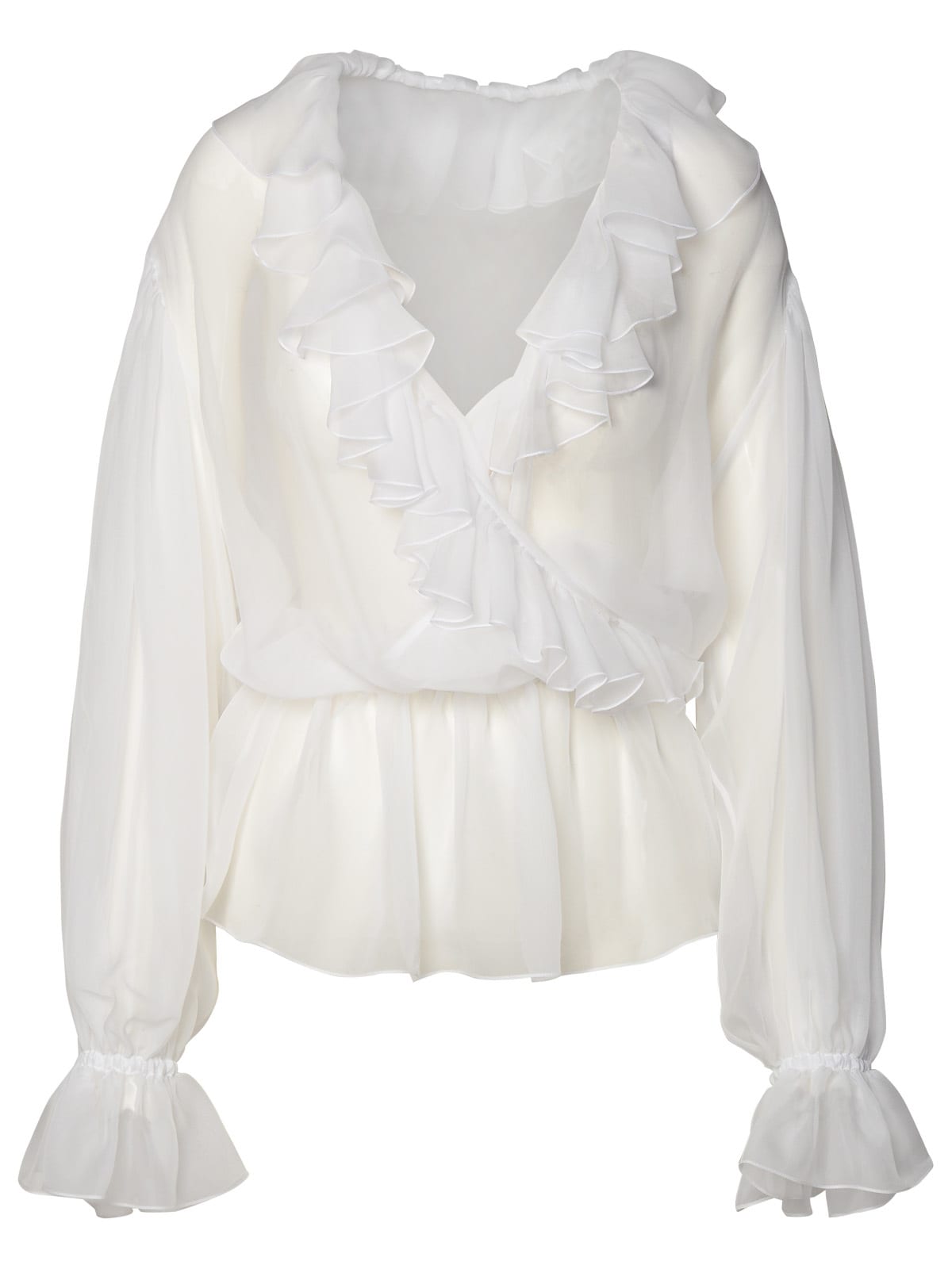 White Silk Shirt