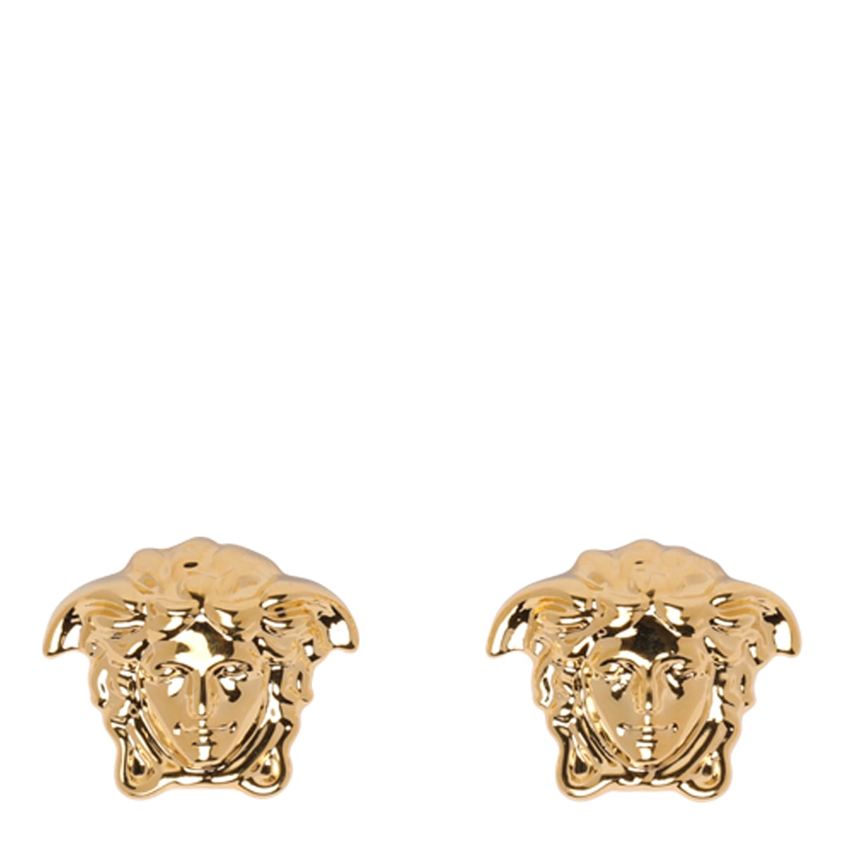 Versace Medusa Head Earrings In Gold