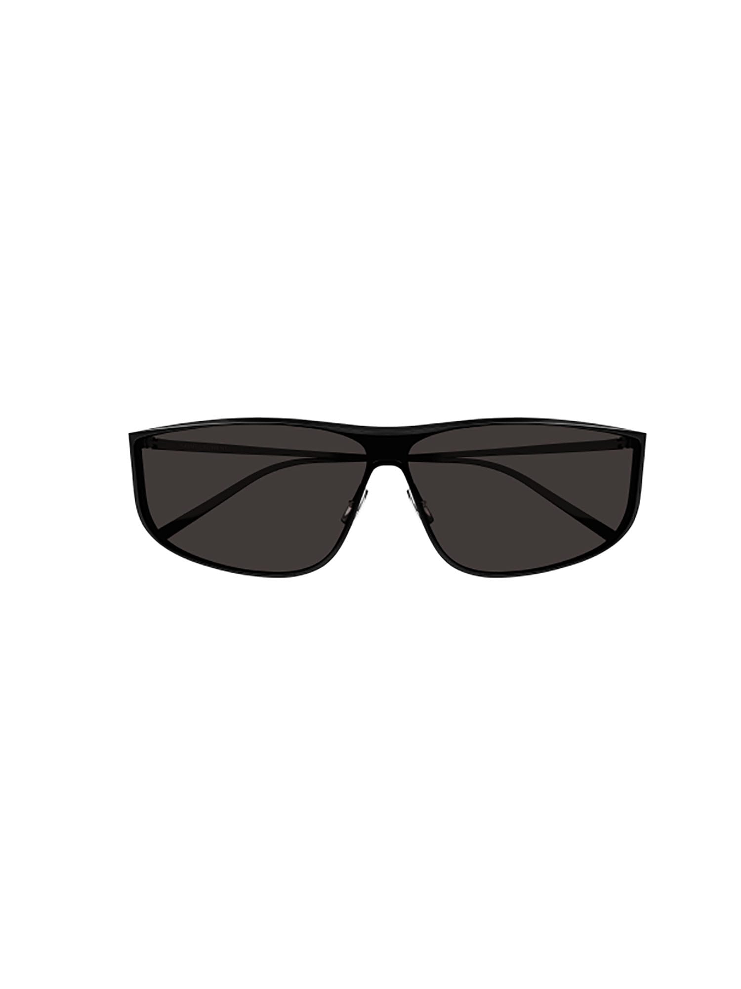 Shop Saint Laurent Sl 605 Luna Sunglasses In Black Black Black