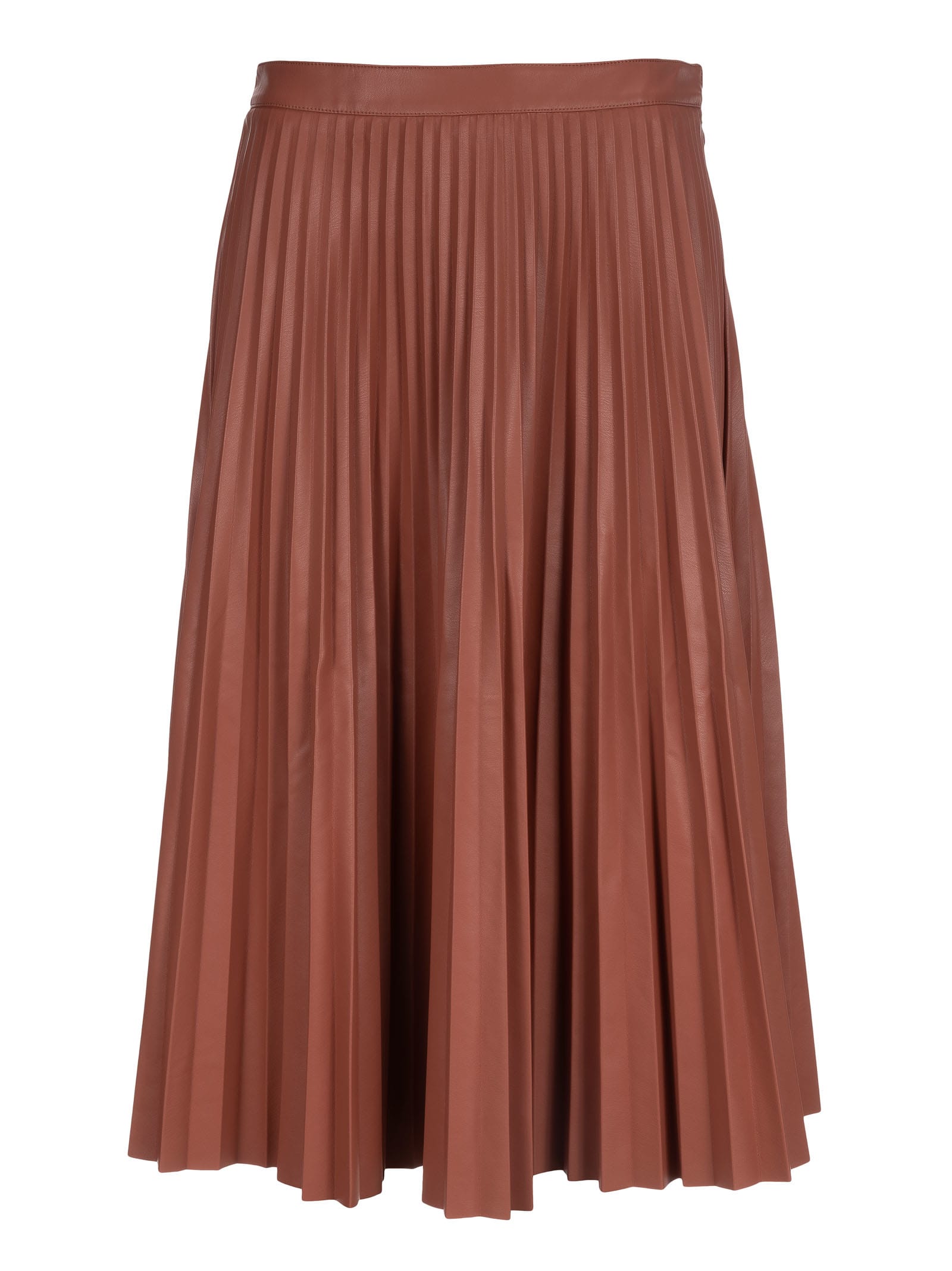 Proenza Schouler Pleated Faux-leather Skirt