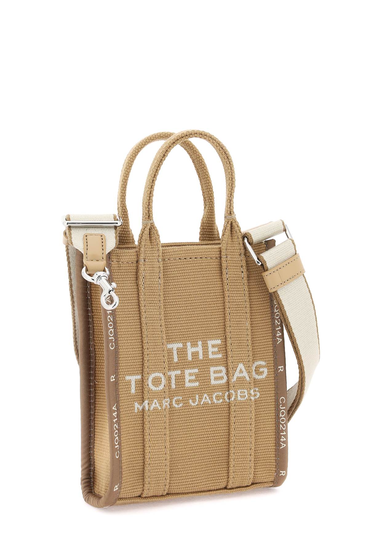 Marc Jacobs The Phone Jacquard Tote Bag In Camel