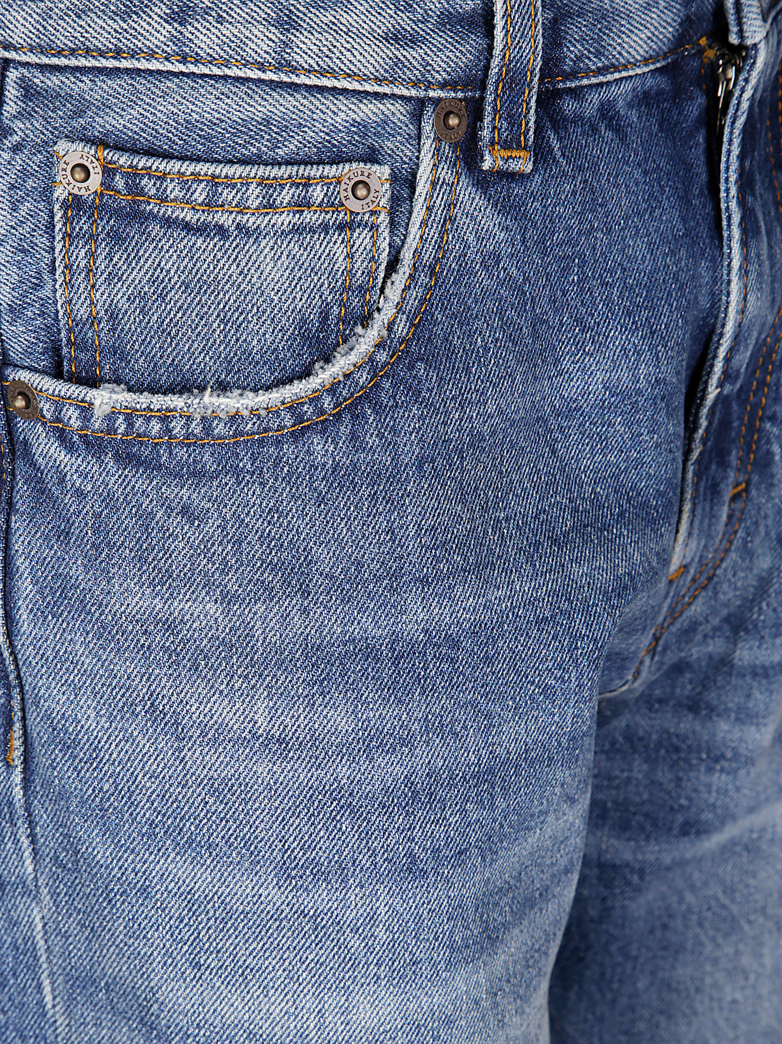 Haikure Denim Jeans In Mid Blue