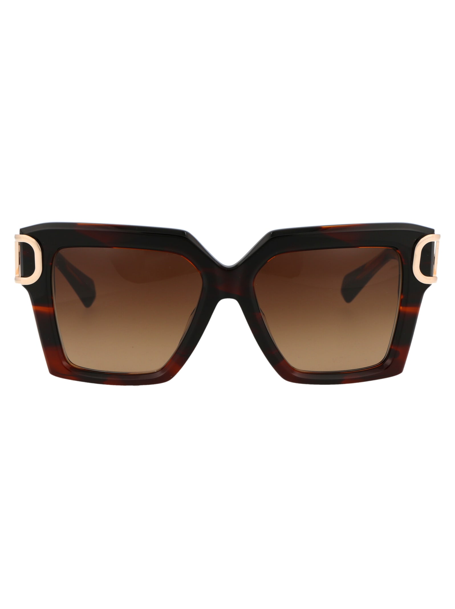 Valentino V - Uno Sunglasses In 107b Brn - Gld