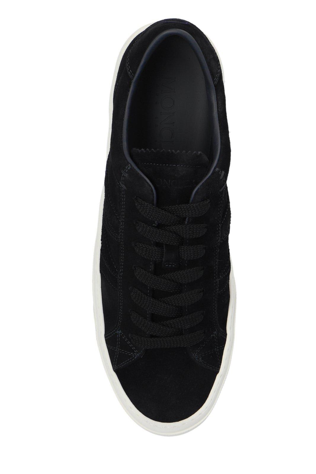 Shop Moncler Monaco M Lace-up Trainers In Black