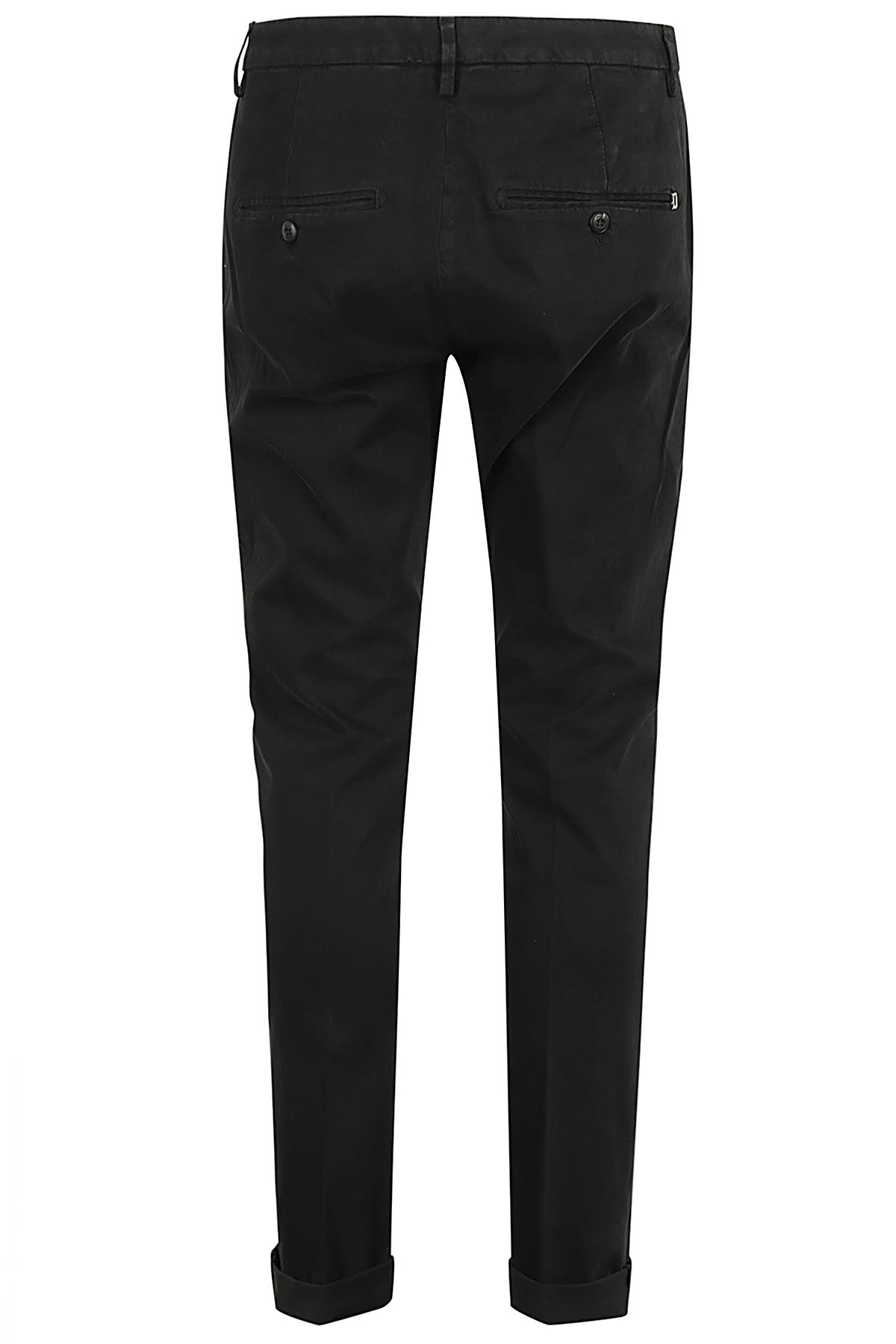 Shop Dondup Pantalone Gaubert Gabardina In Nero