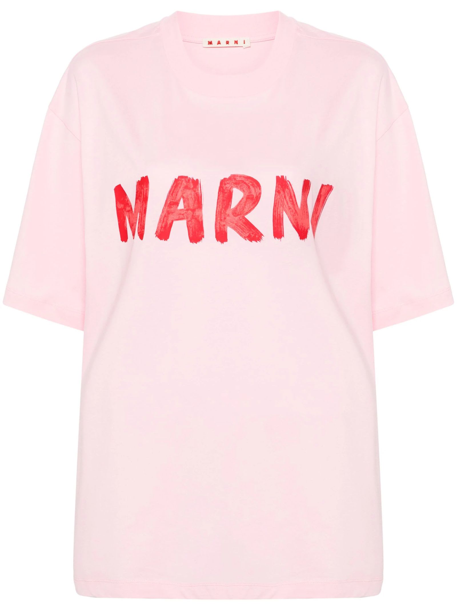Shop Marni Pink Cotton T-shirt