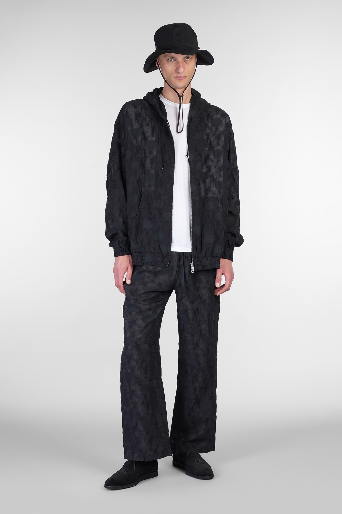 Shop Needles Pants In Black Polyamide Polyester