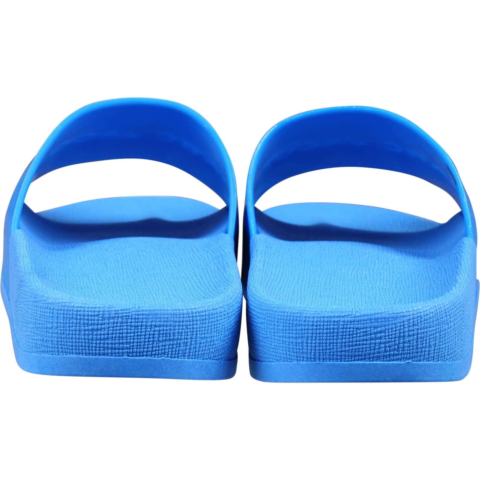 Shop Little Marc Jacobs Blue Slippers For Kids With Logo