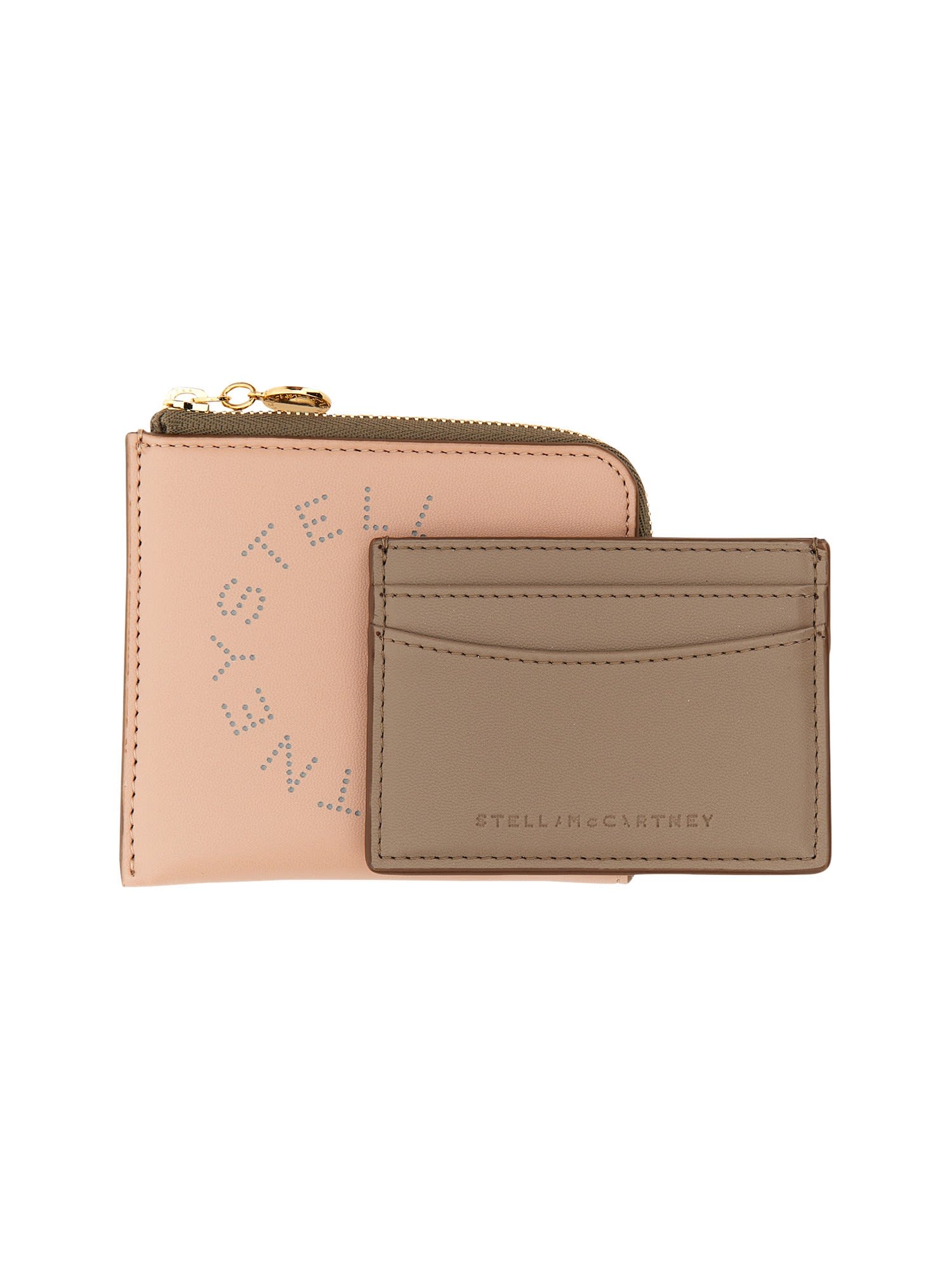 Stella Mccartney Zipped Wallet In Pink