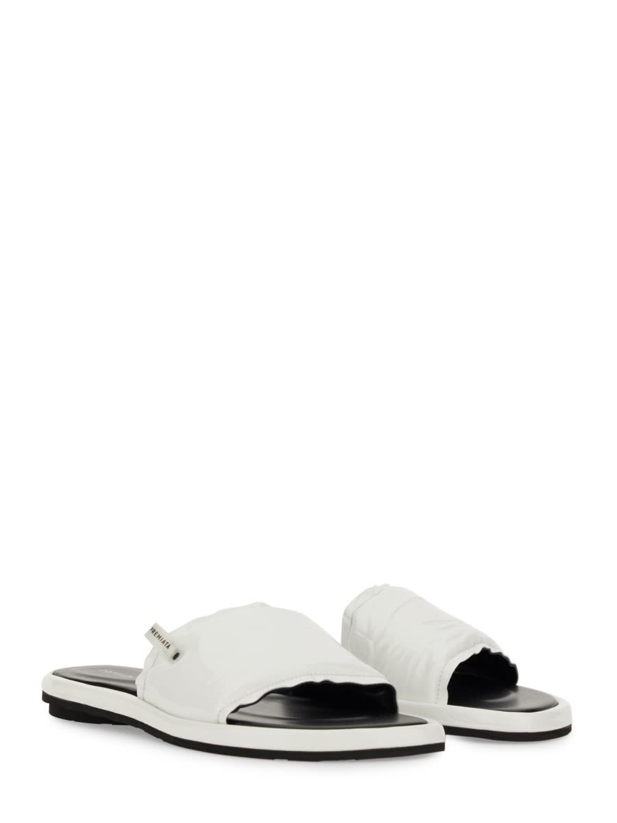 Shop Premiata Slide Sandal In White