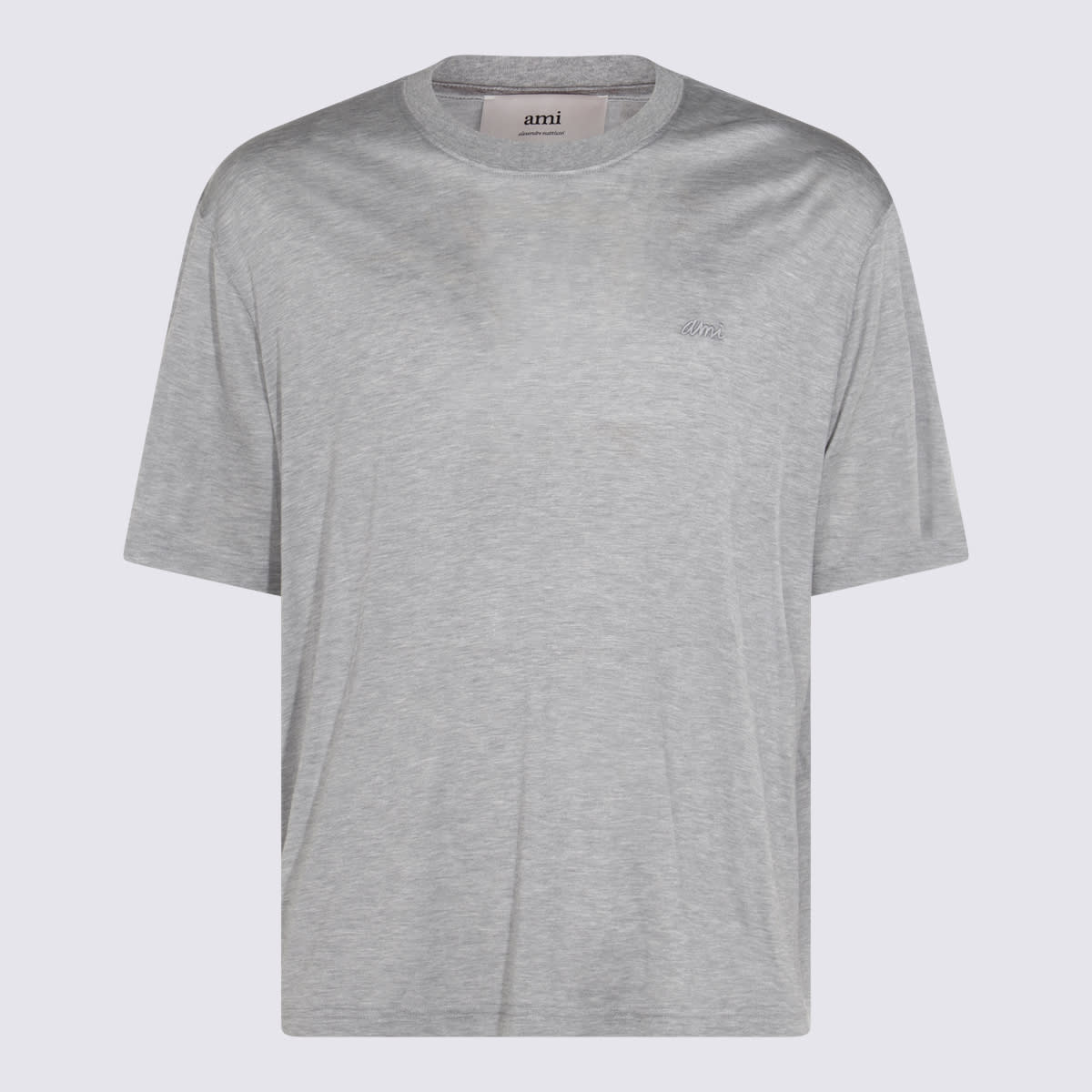 Ami Alexandre Mattiussi Grey T-shirt In Gray