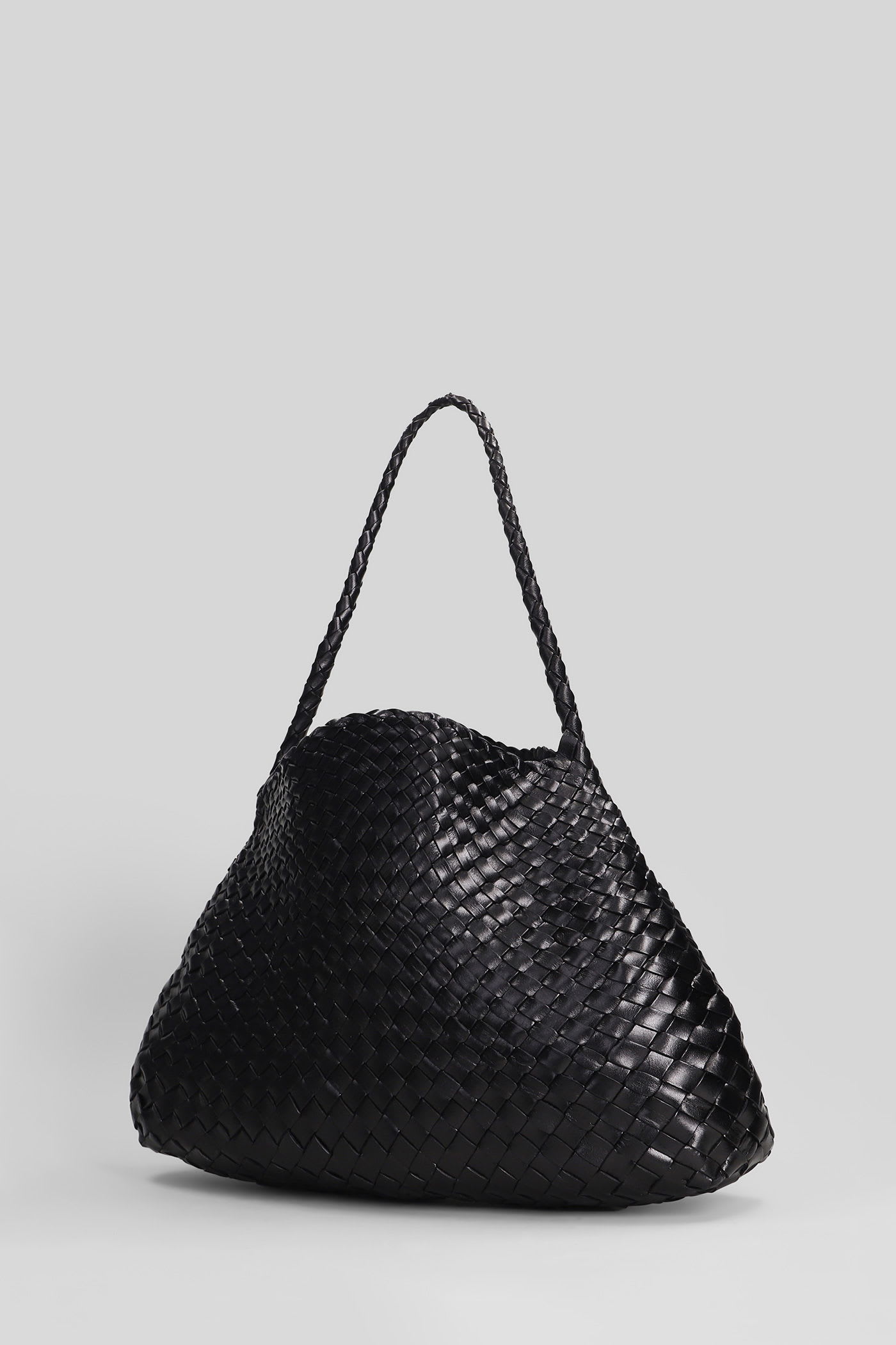 Dragon Diffusion Santa Maria Mini Hand Bag In Black Leather In Black