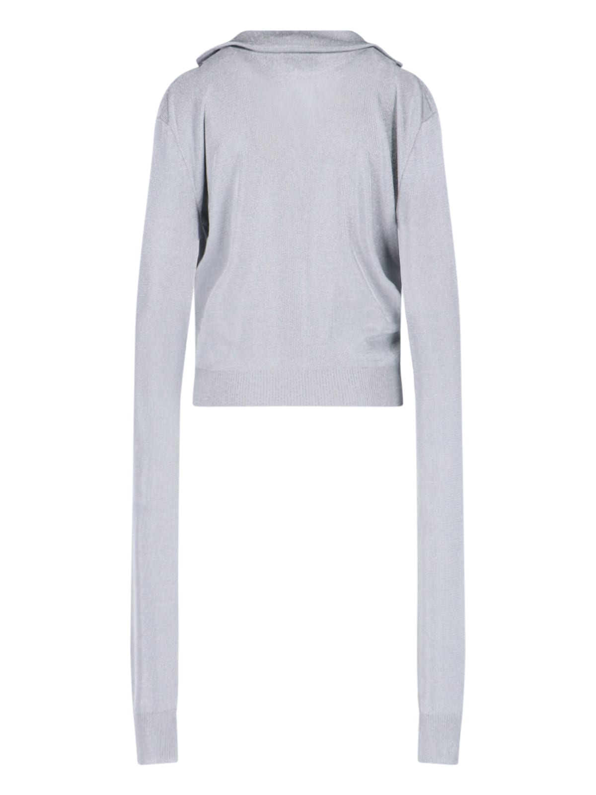 Shop Coperni Polo Jersey In Silver