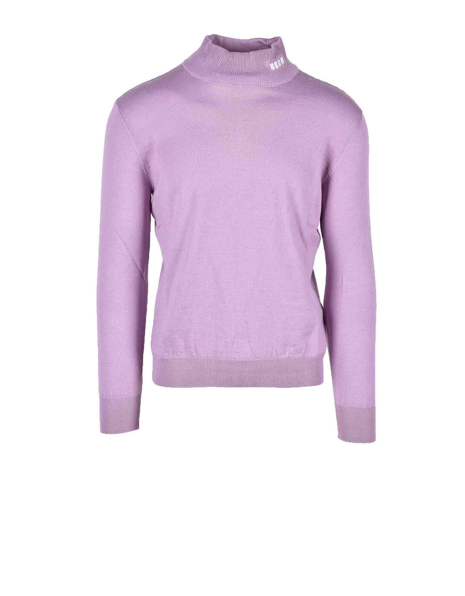 MSGM Mens Lilac Sweater