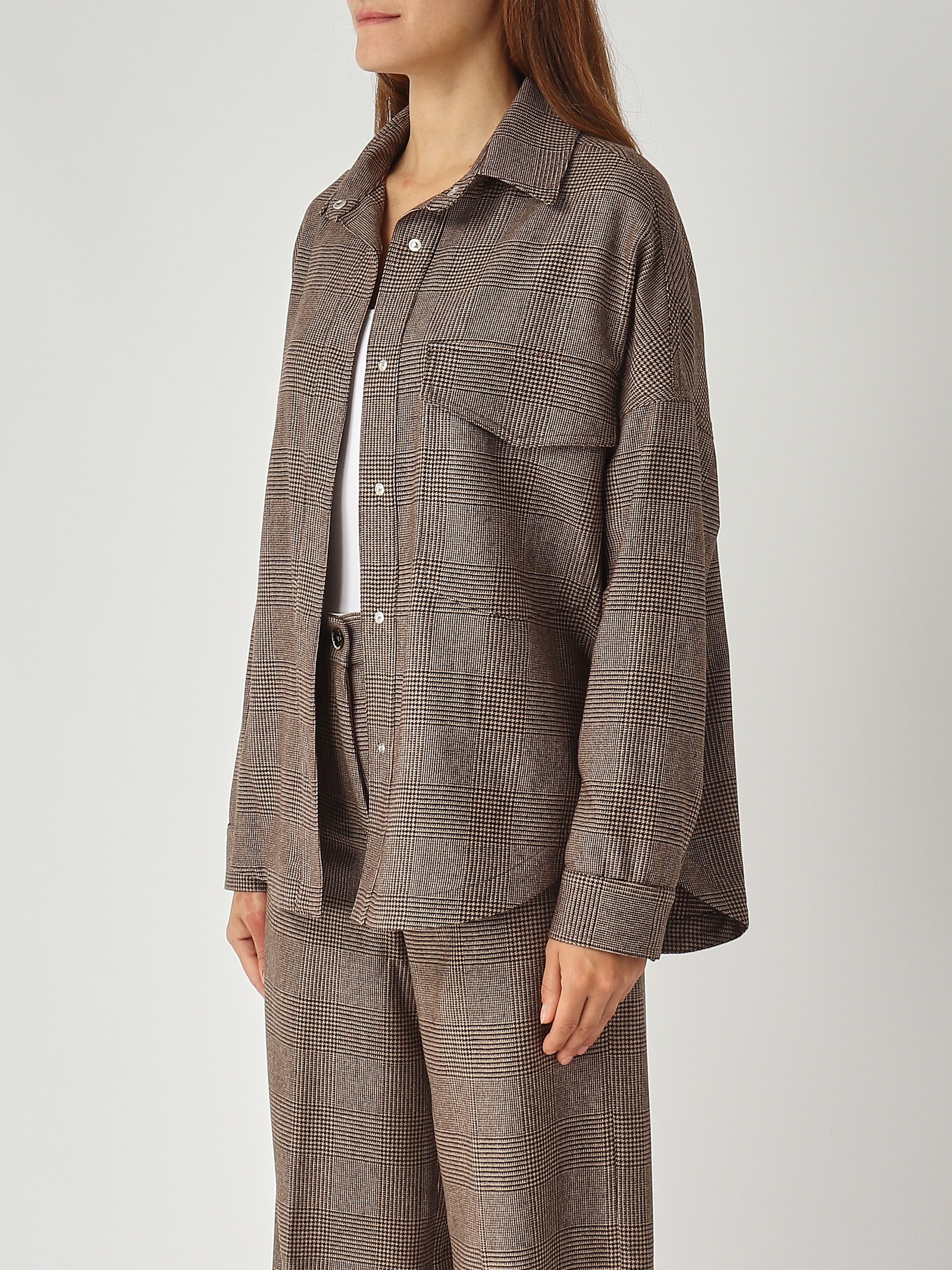 Nine In The Morning Rosa Over Shirt Shirt In Brown