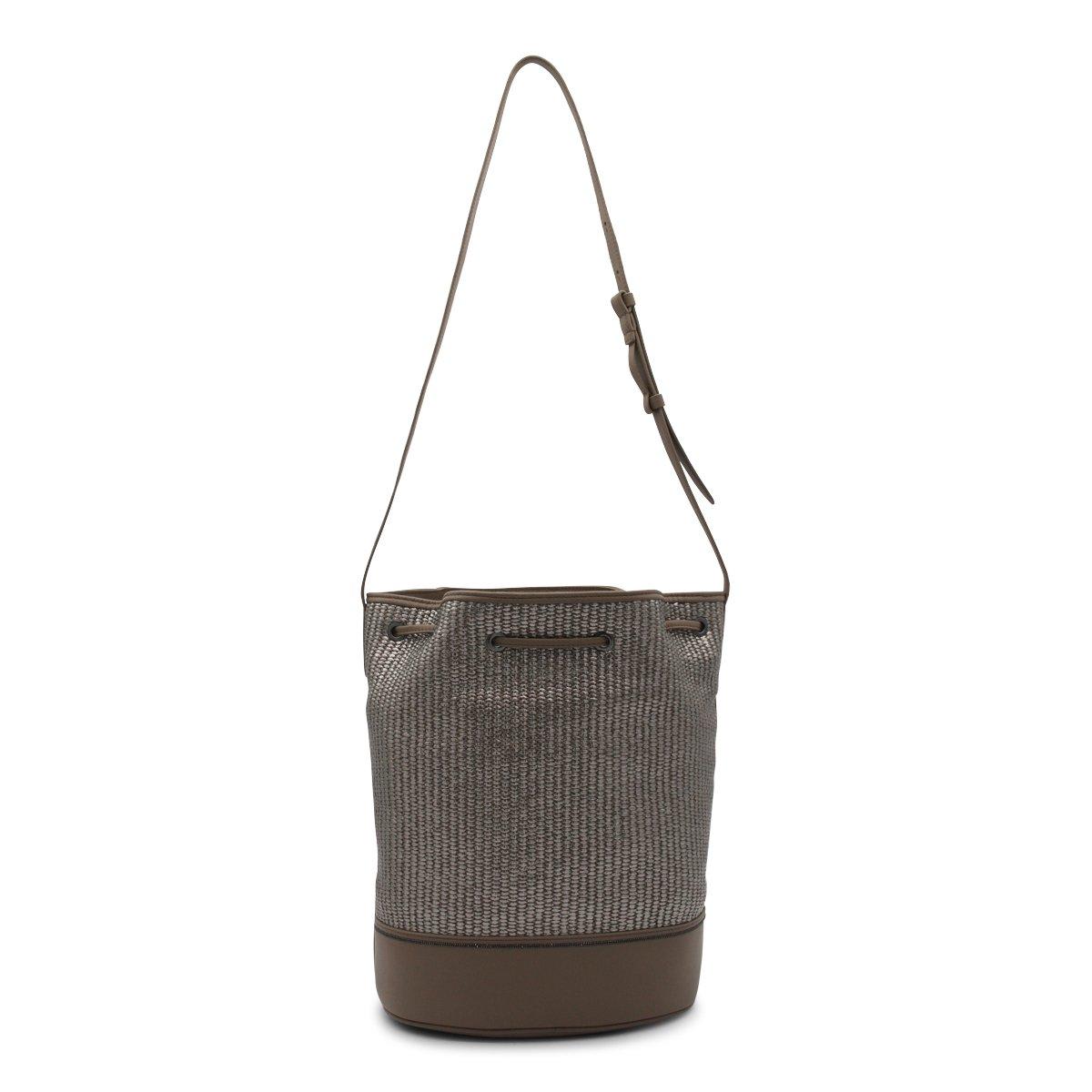 Shop Brunello Cucinelli Drawstring Bucket Bag