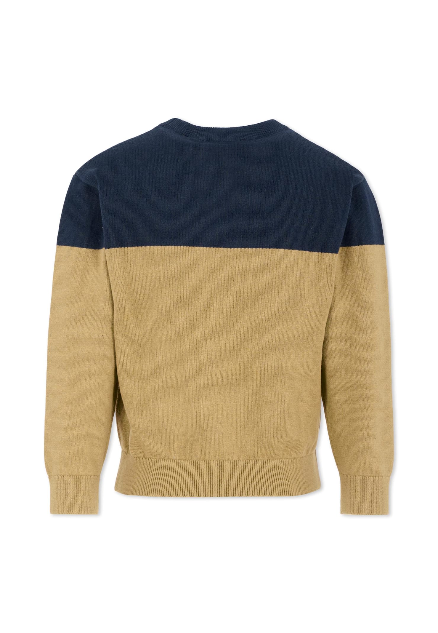 Timberland Beige Sweater For Boy With Patch In Brown