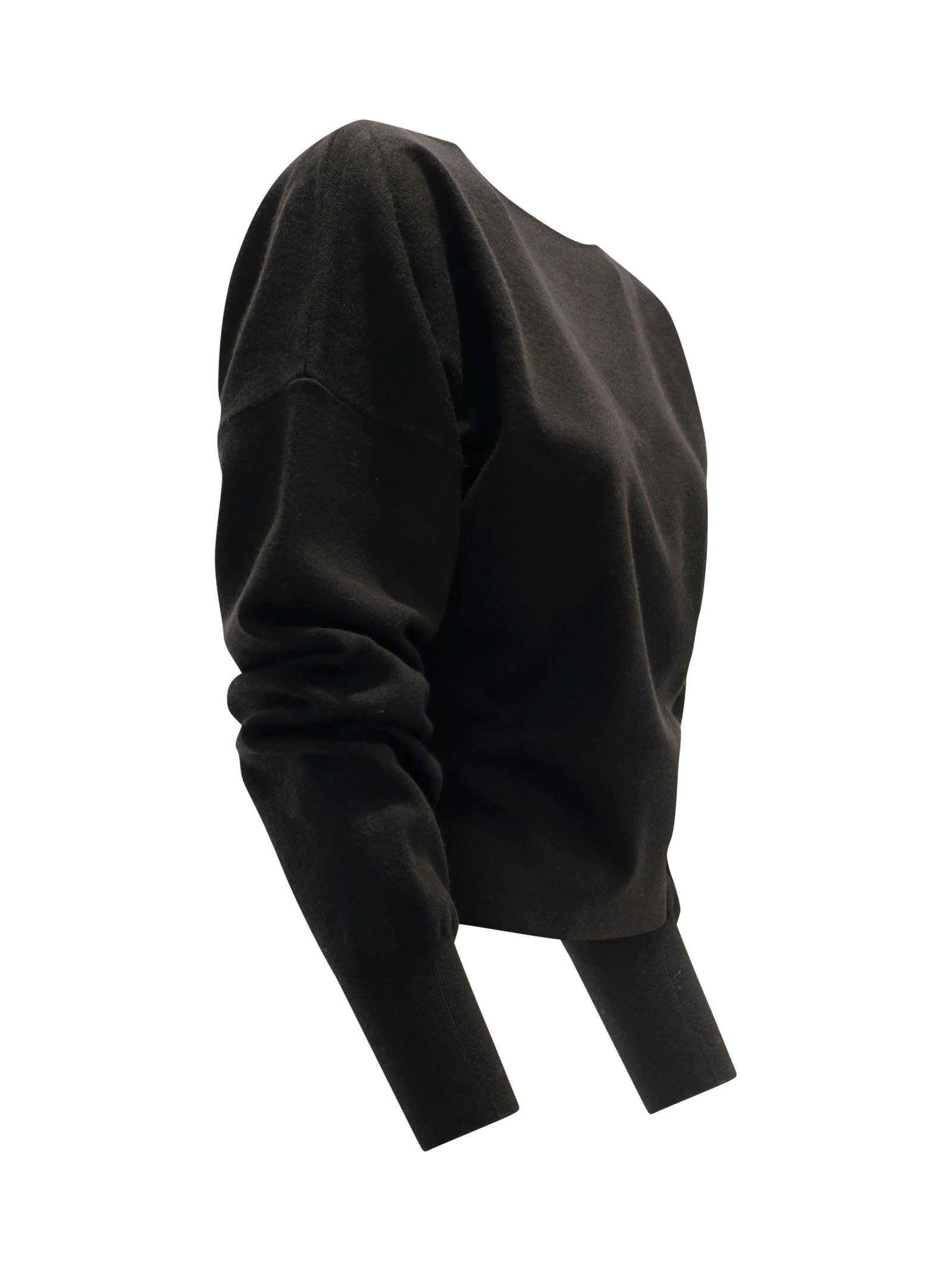 P.a.r.o.s.h Parosh Lime24 Black Sweater In Black