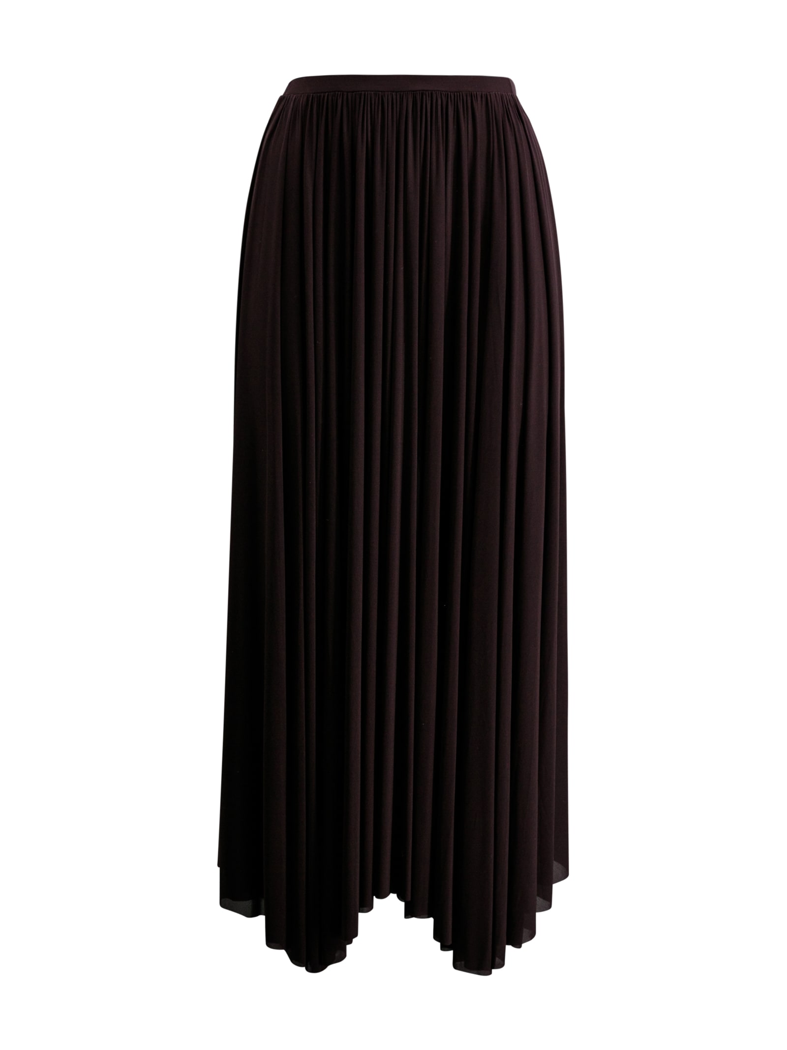 Shop Philosophy Di Lorenzo Serafini Asymmetric Flared Maxi Skirt Skirt In Cioccolato