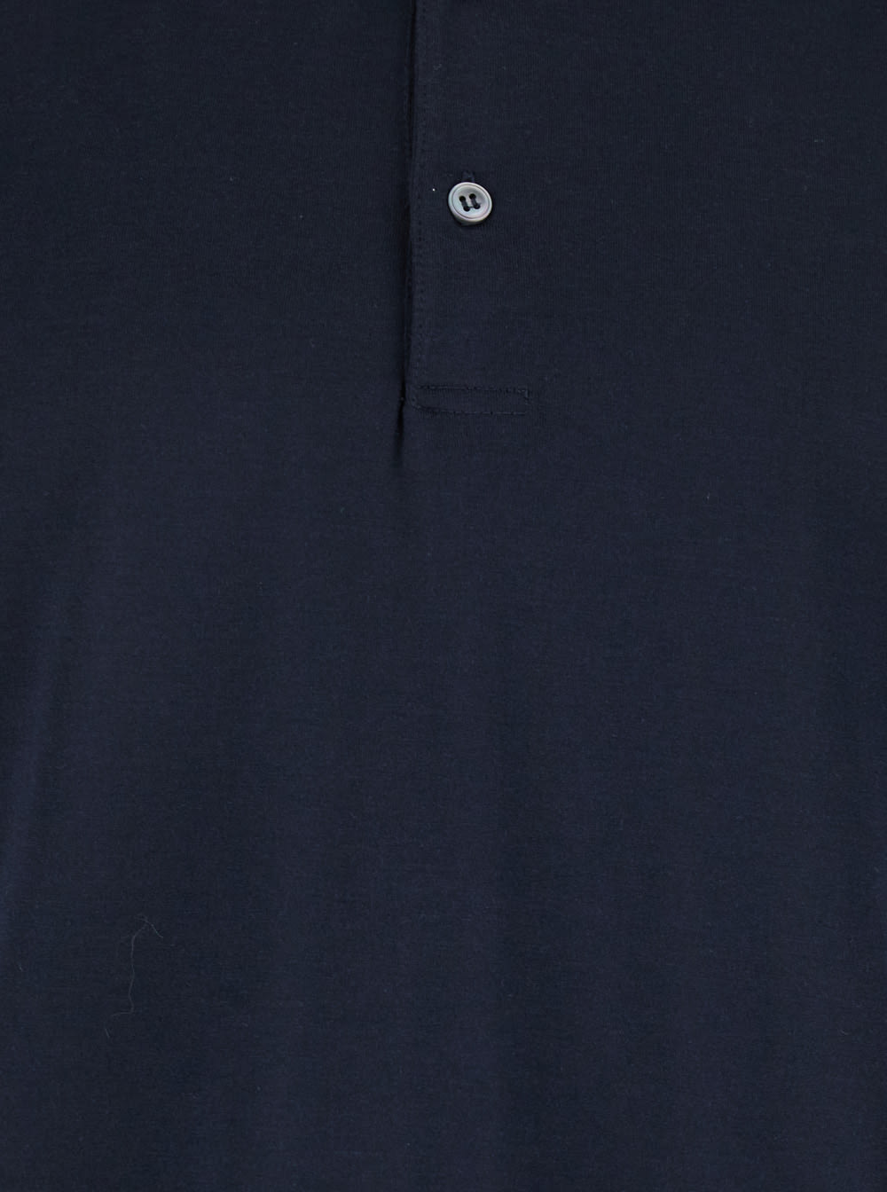 Lardini Blue Polo With Classic Collar And Long Sleeves In Cotton And Silk Blend Man In Blue