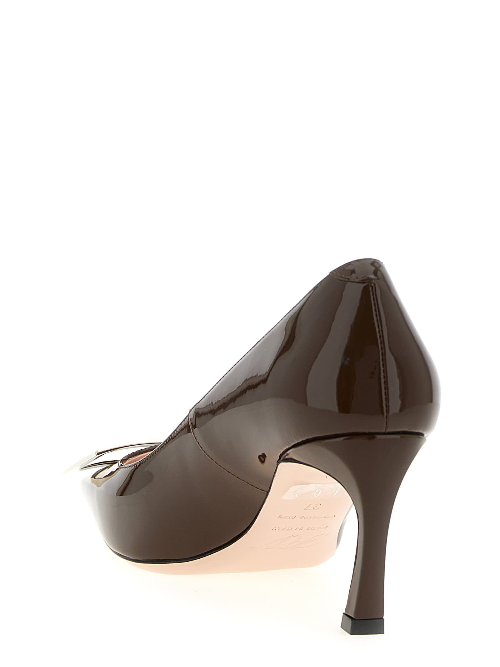 Roger Vivier Trompette Pumps In Brown