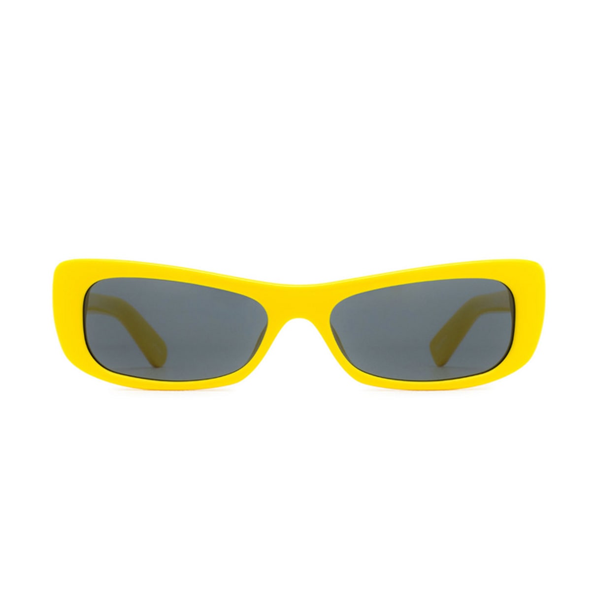 Shop Jacquemus Les Lunettes Capri Jac55 Linea La Casa C5 Yellow Sunglasses In Giallo