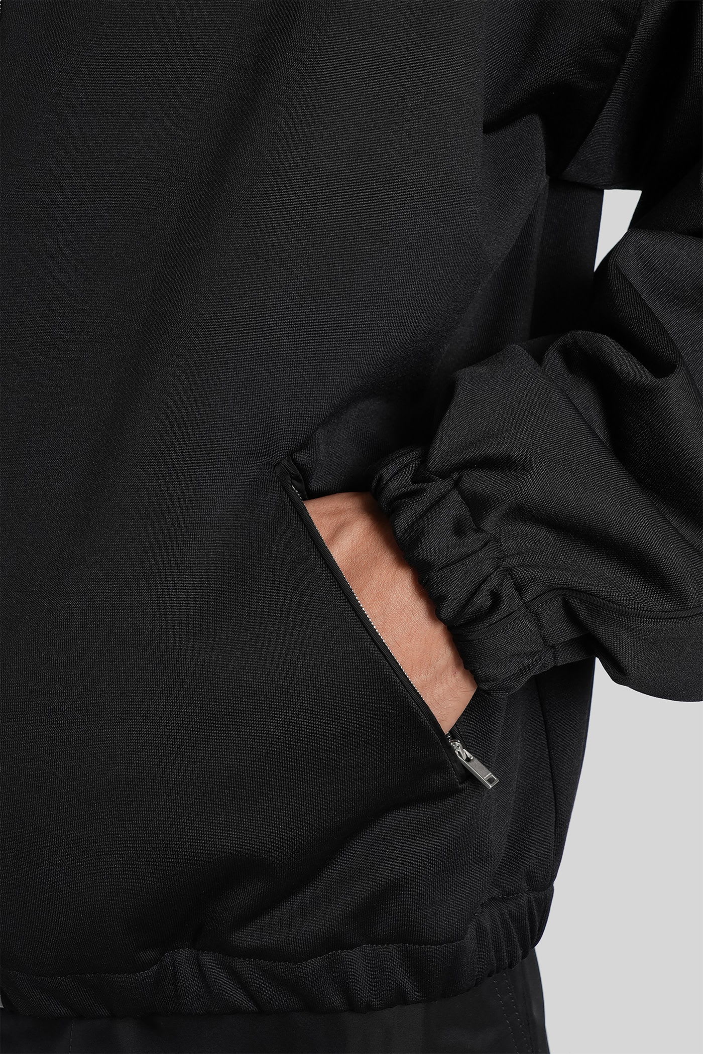 Jil Sander Sweatshirt Zip Up Sweatshirt In Black Cotton In Black