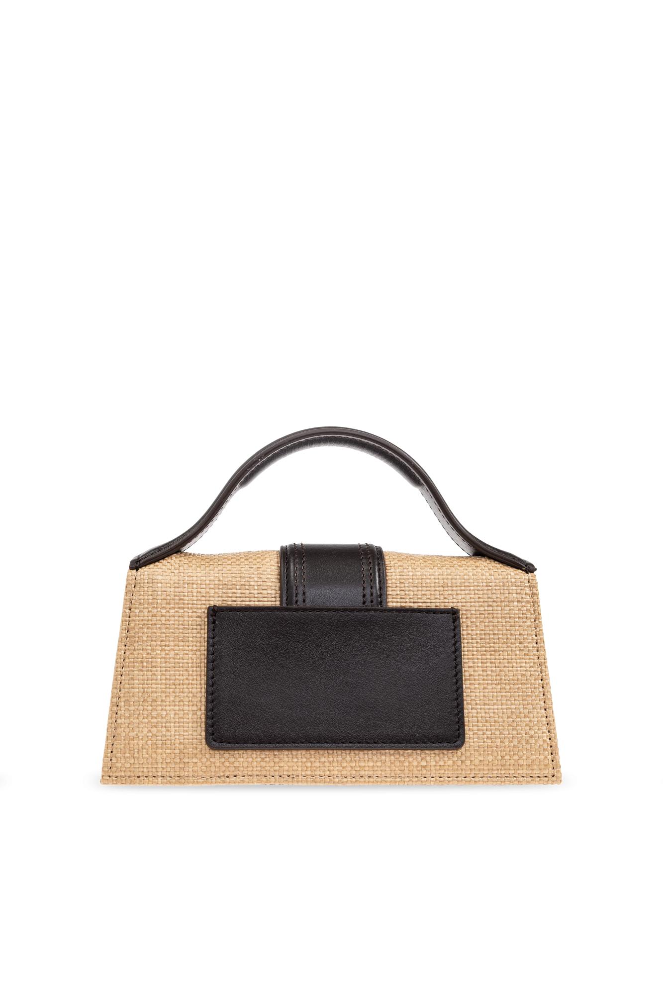 Jacquemus Le Grand Bambino Raffia Effect Shoulder Bag Women In Brown