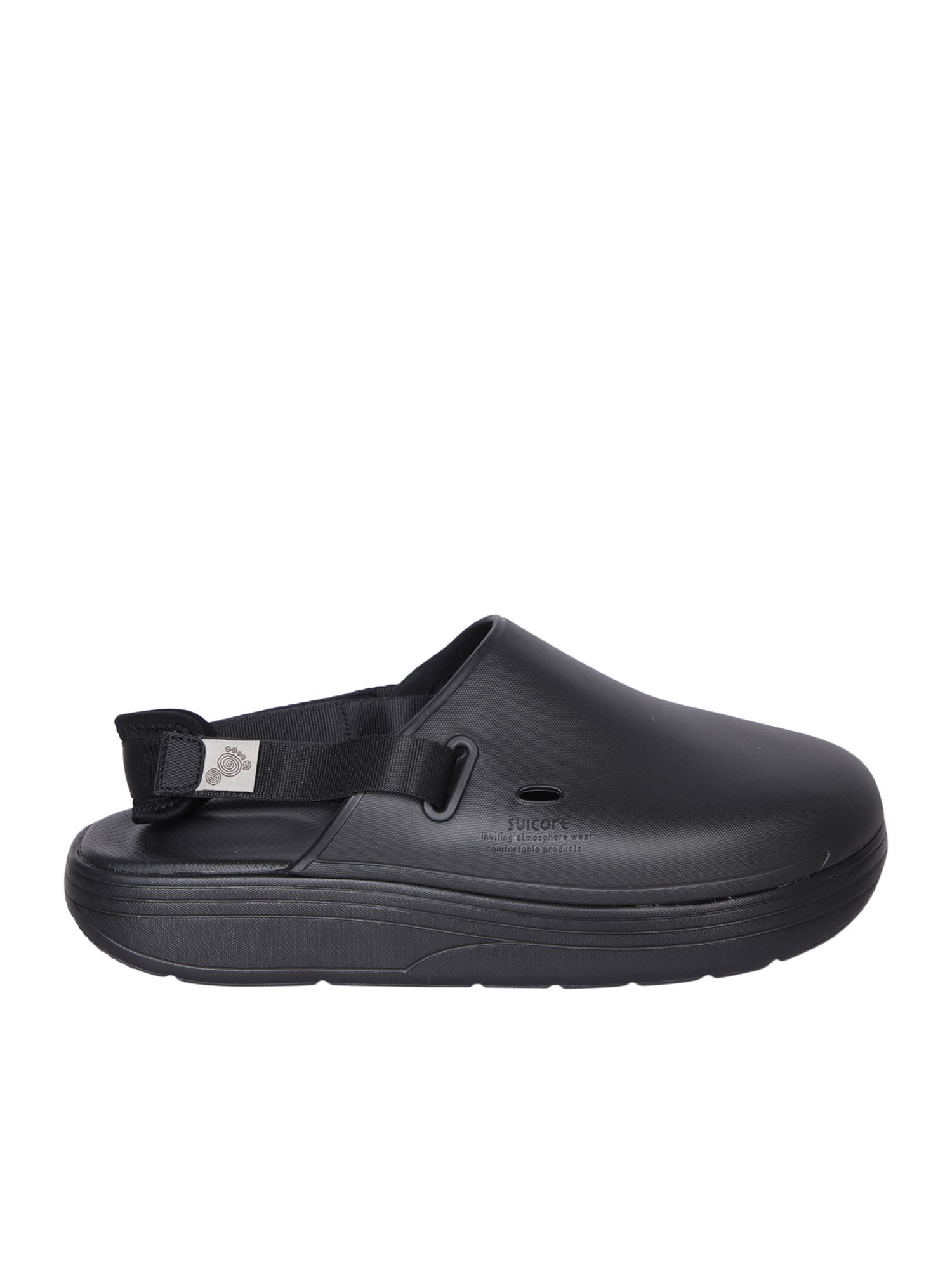 Shop Suicoke Cappo Black Sandals
