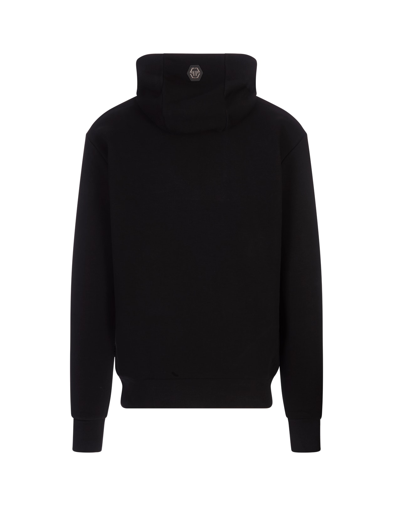 Shop Philipp Plein Black Hoodie Sweatshirt College