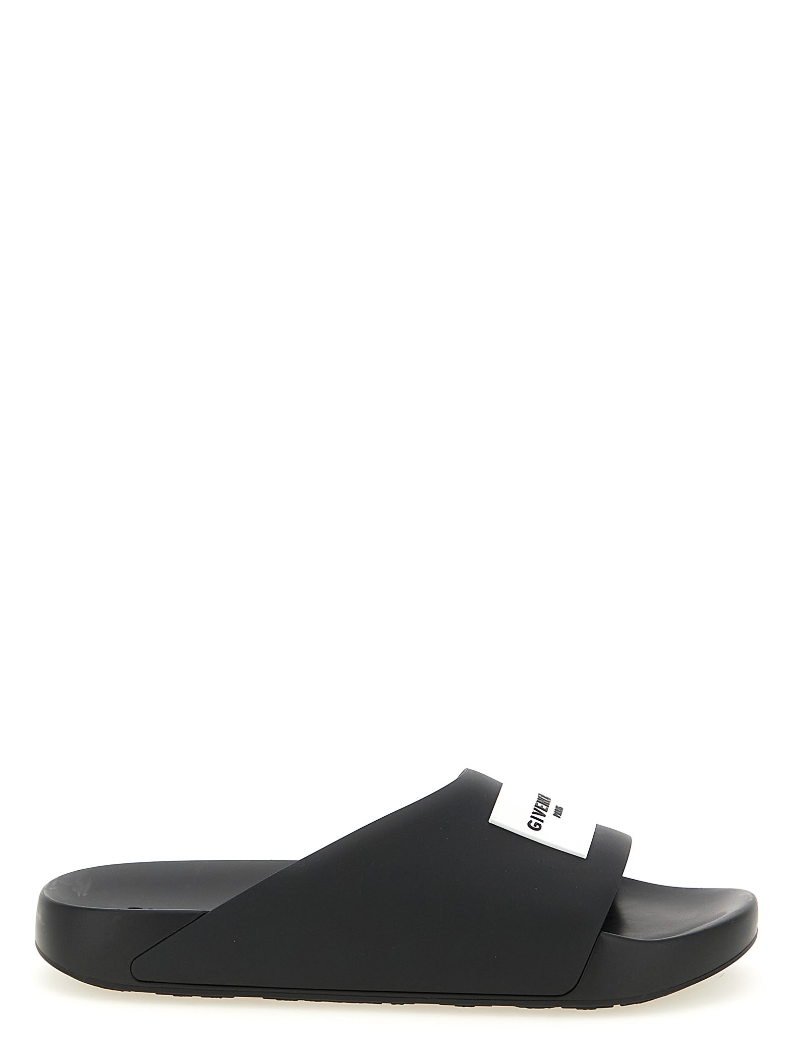 Givenchy Label Mules In Black