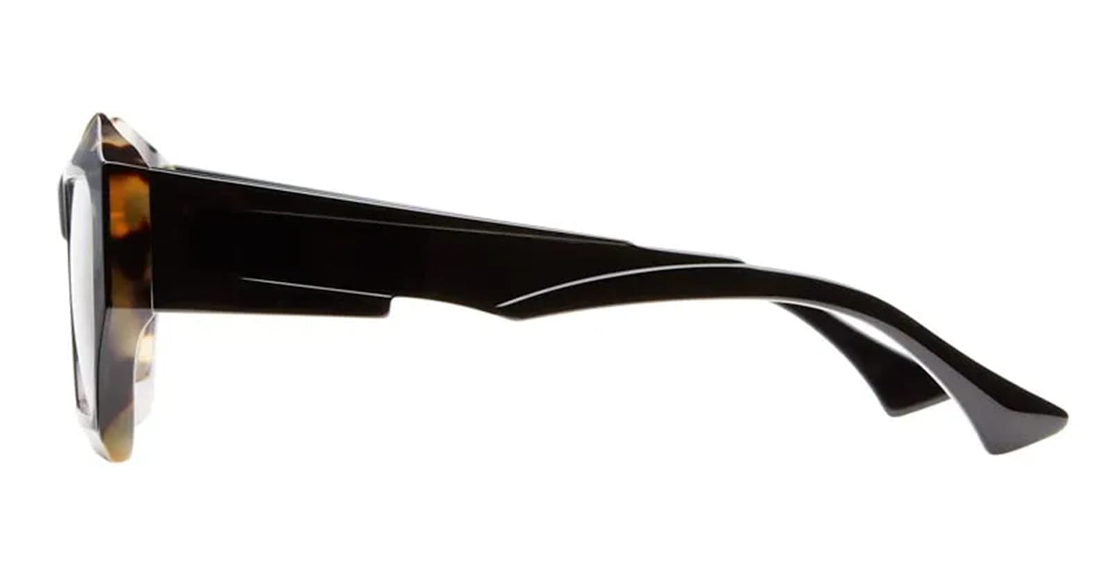 Kuboraum Mask F4 - Havana Black Shine Rx Glasses In Black