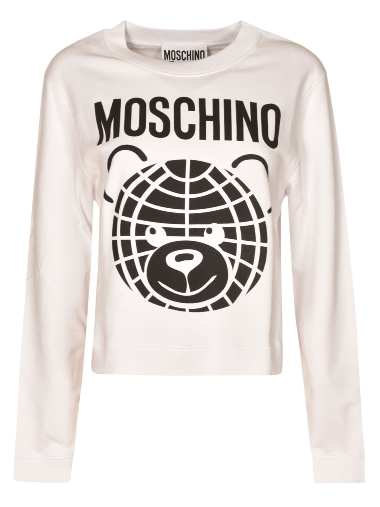 Shop Moschino Teddy Bear Sweatshirt In 3001