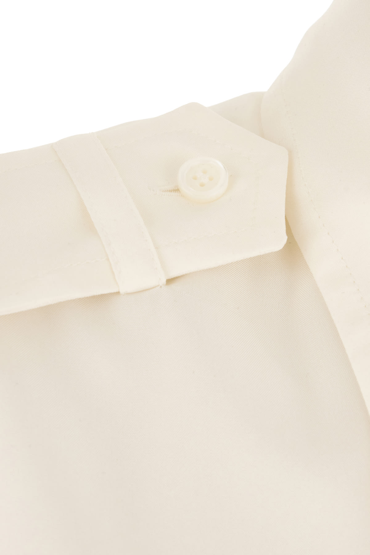 Shop Burberry White Silk Shirt In Grain