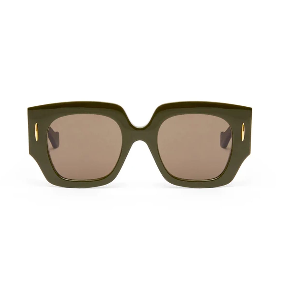 Loewe Lw40129u Chunky Anagram 96e Sunglasses In Green