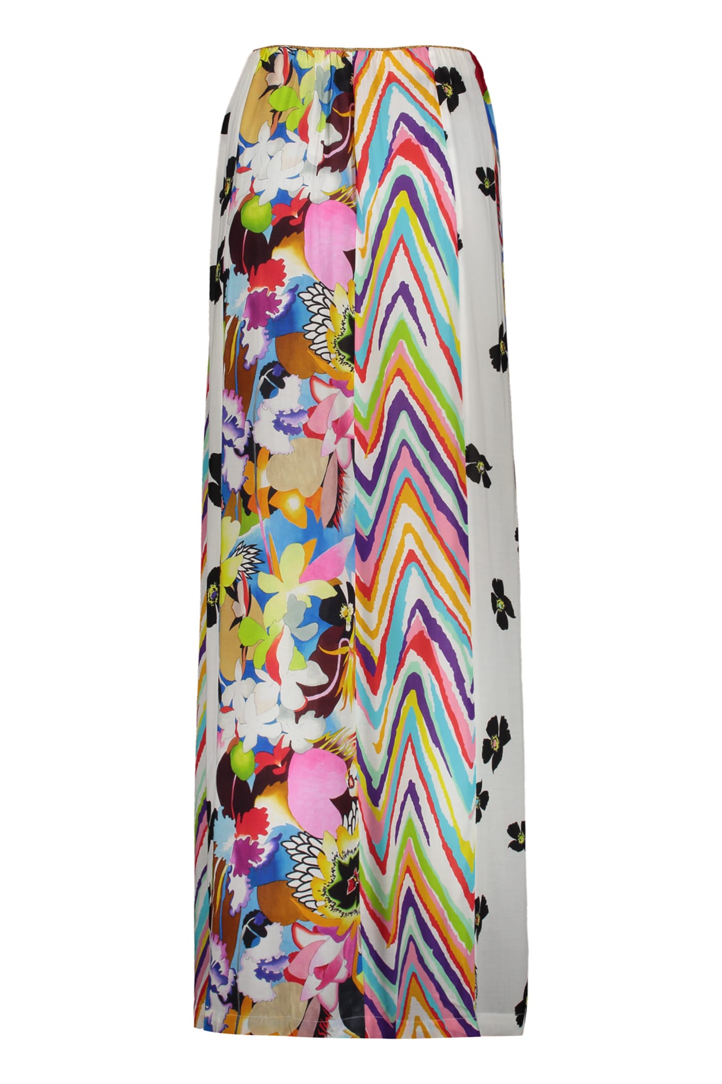 Shop Missoni Floral Print Maxi Skirt In Multicolor