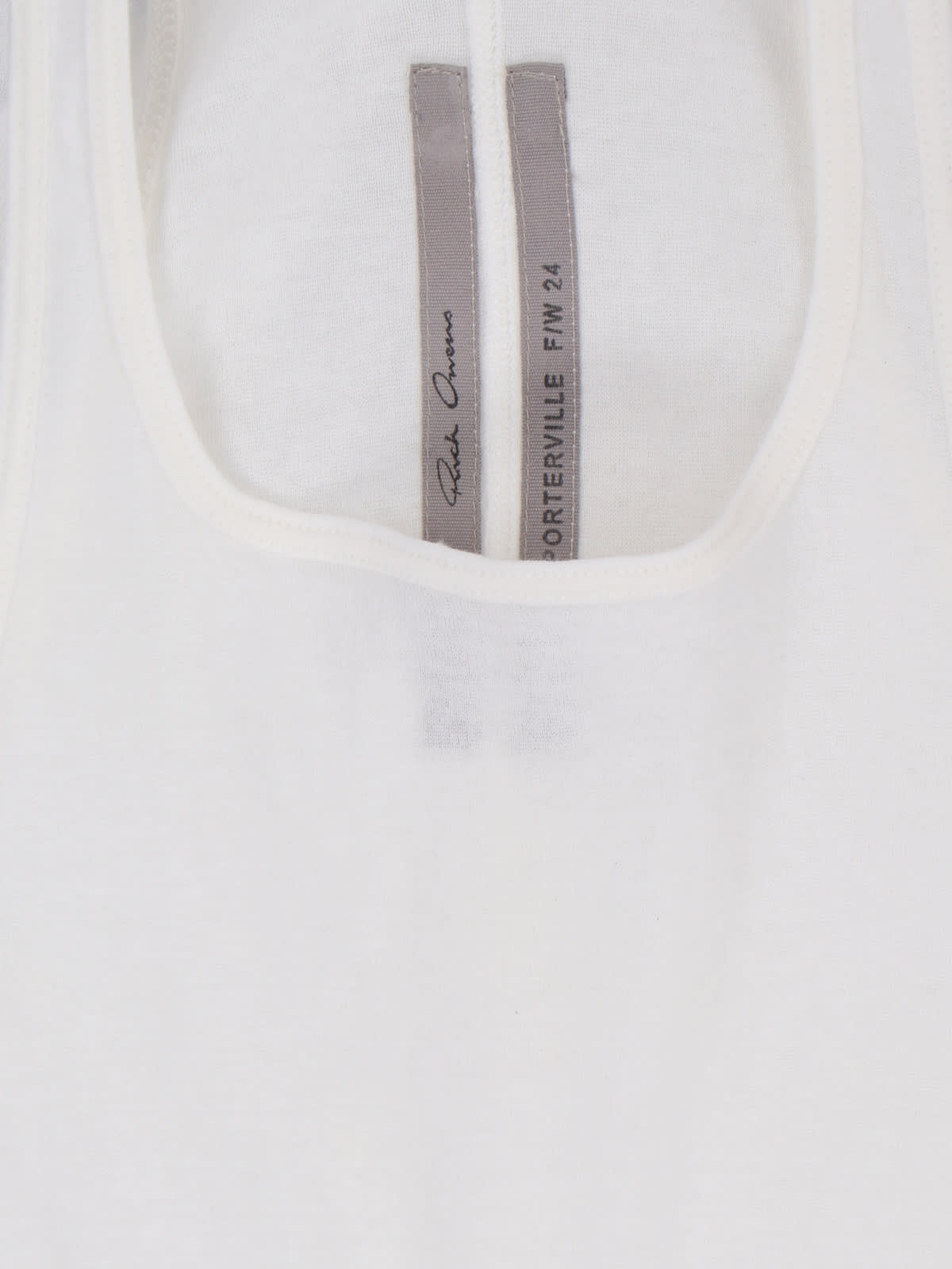 Shop Rick Owens Cotton Tank Top In White