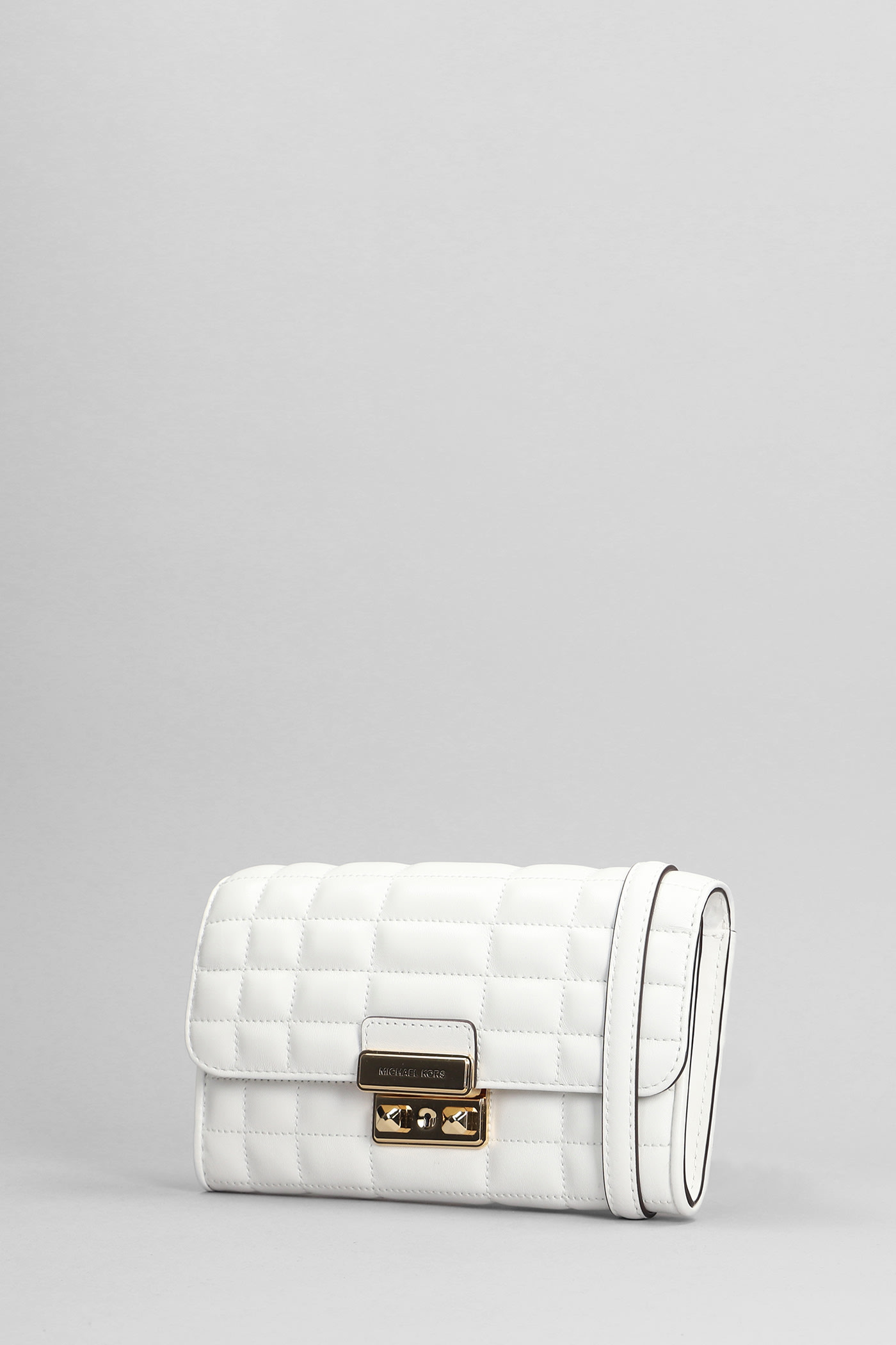 Michael Kors Tribeca Large Crossbody Bag In White