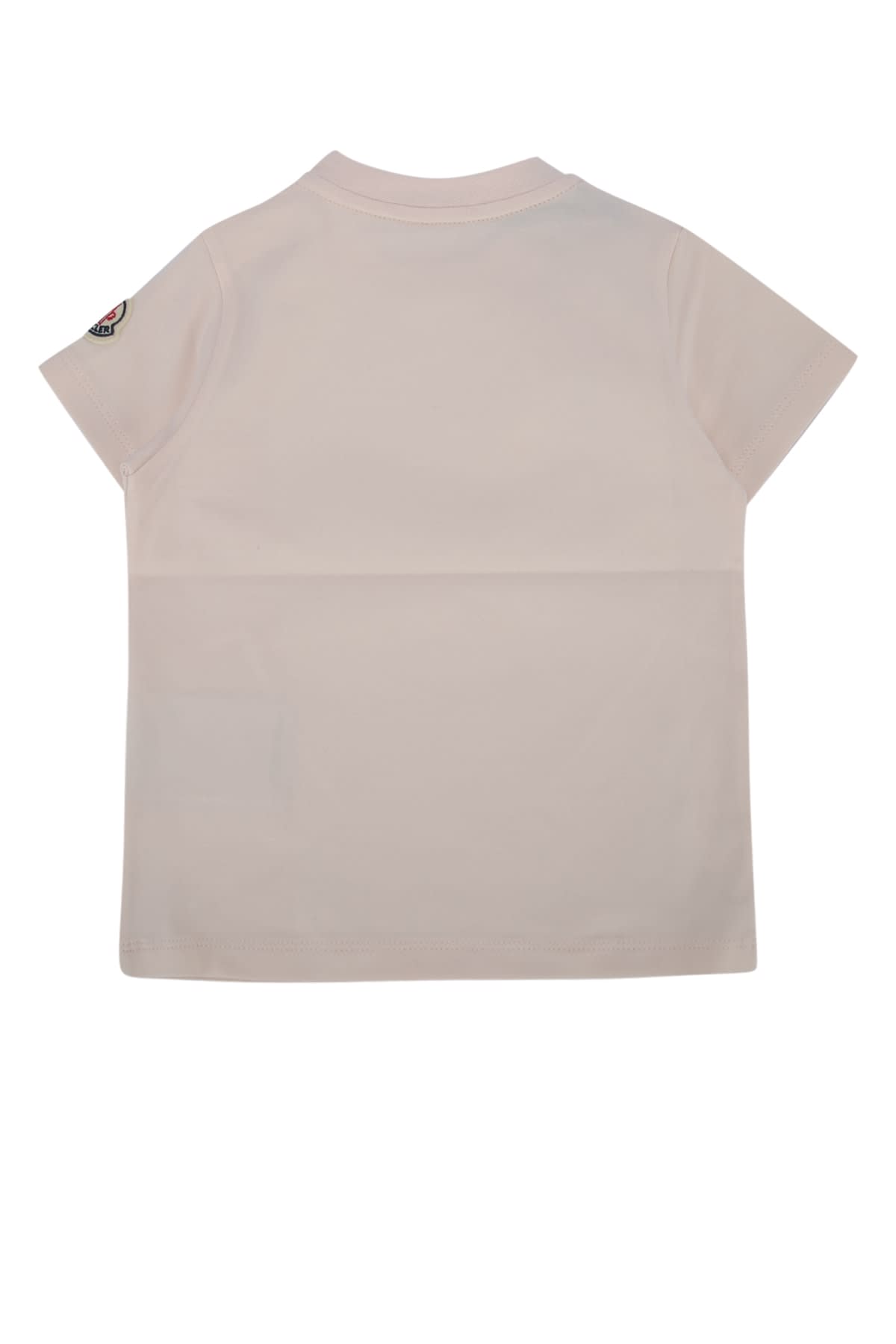 Moncler Kids Ss T-shirt In Neutral