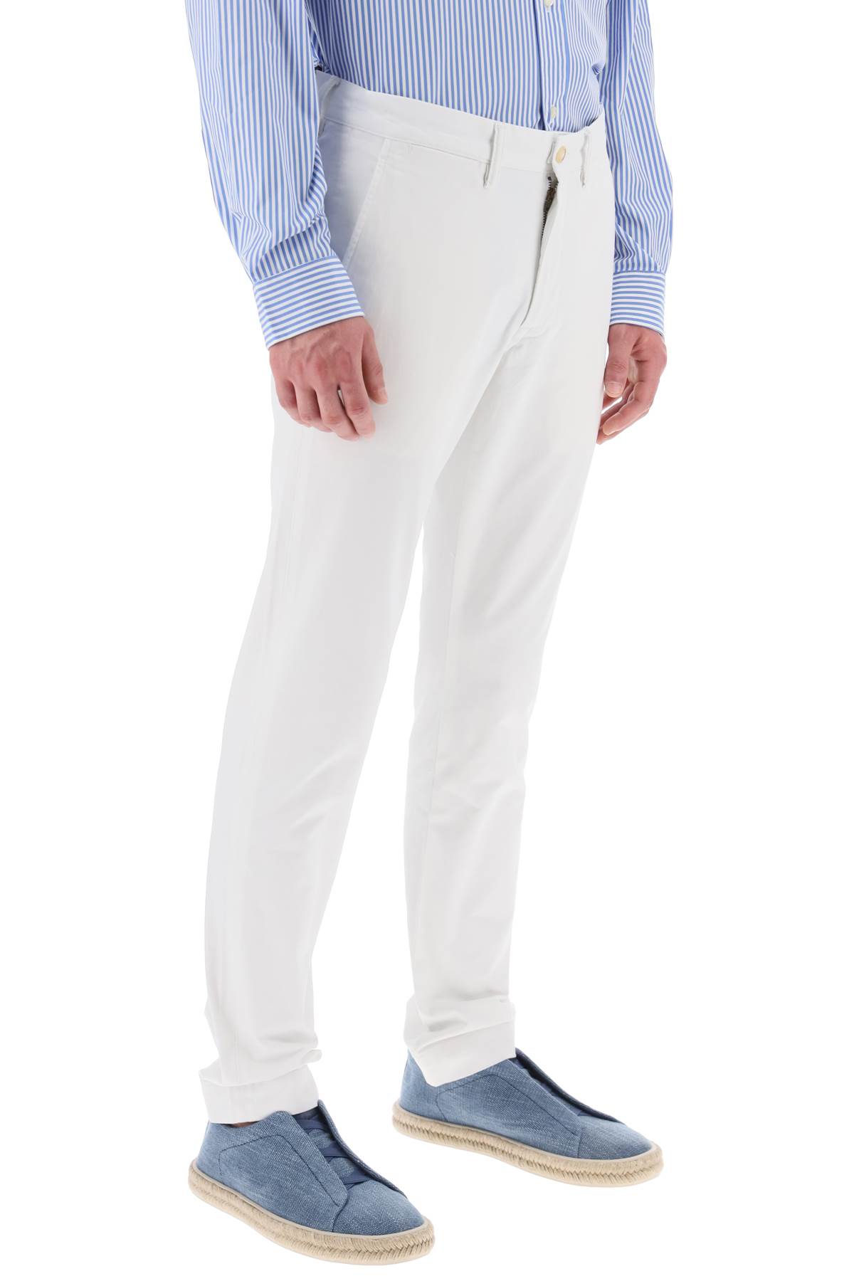 Shop Polo Ralph Lauren Chino Pants In Cotton In Deckwash White (white)