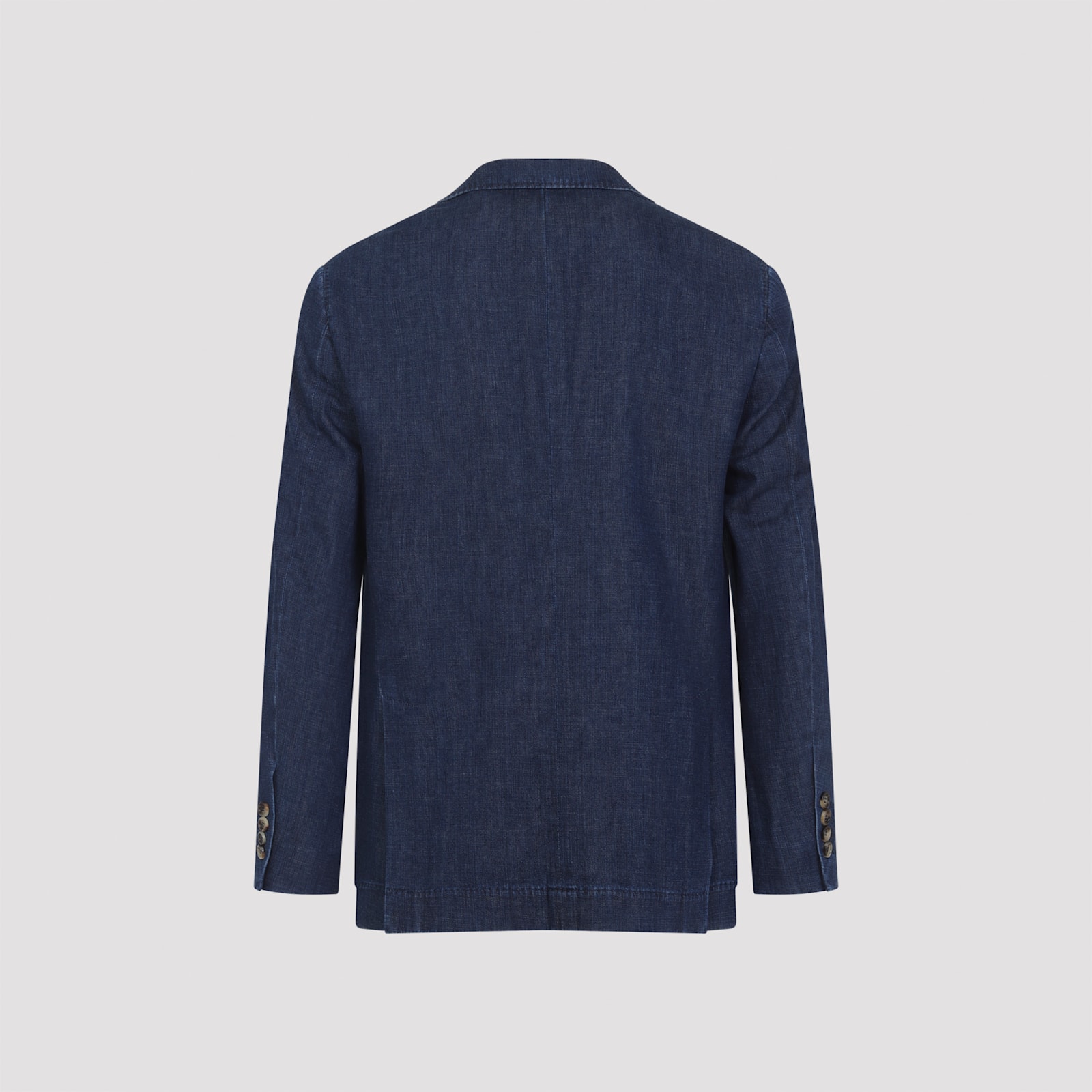 Brunello Cucinelli Single-breasted Denim Blazer In Blue
