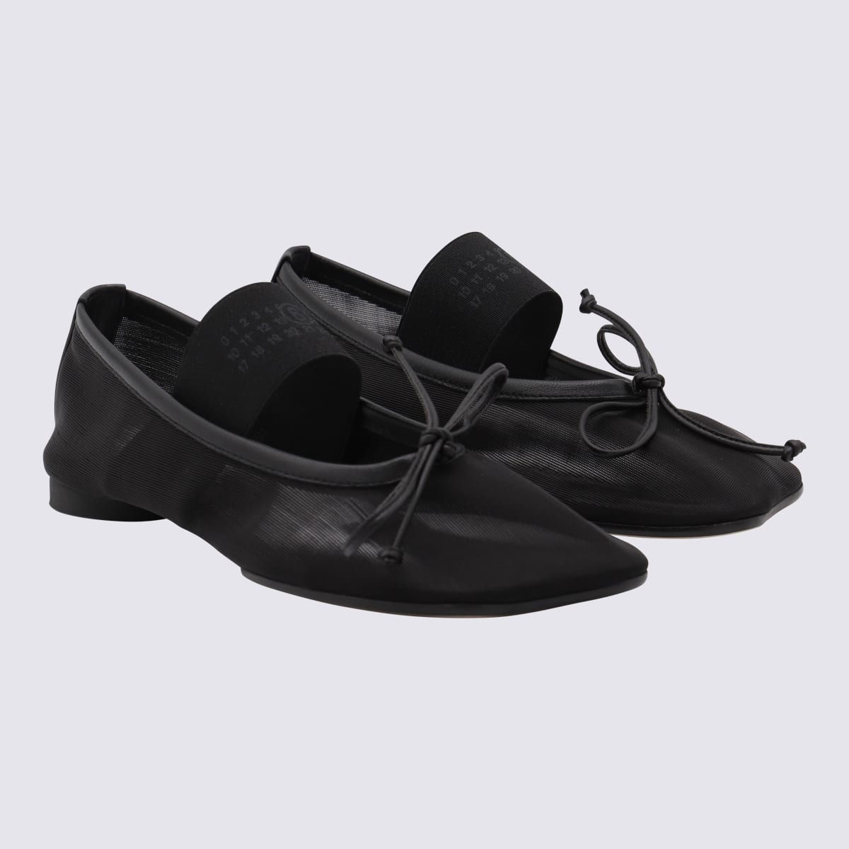 Mm6 Maison Margiela Mm6 By Maison Margiela "anatomic" Ballet Flats – Black In Black