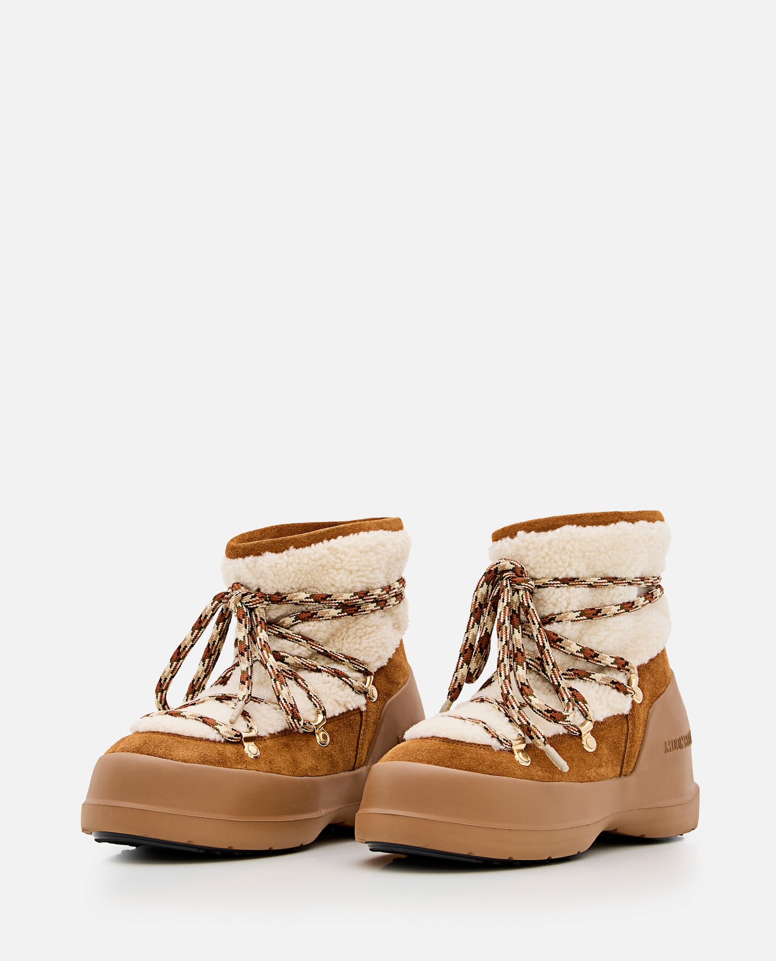 Shop Moon Boot Luna Boot Shearling Boots In Multicolour