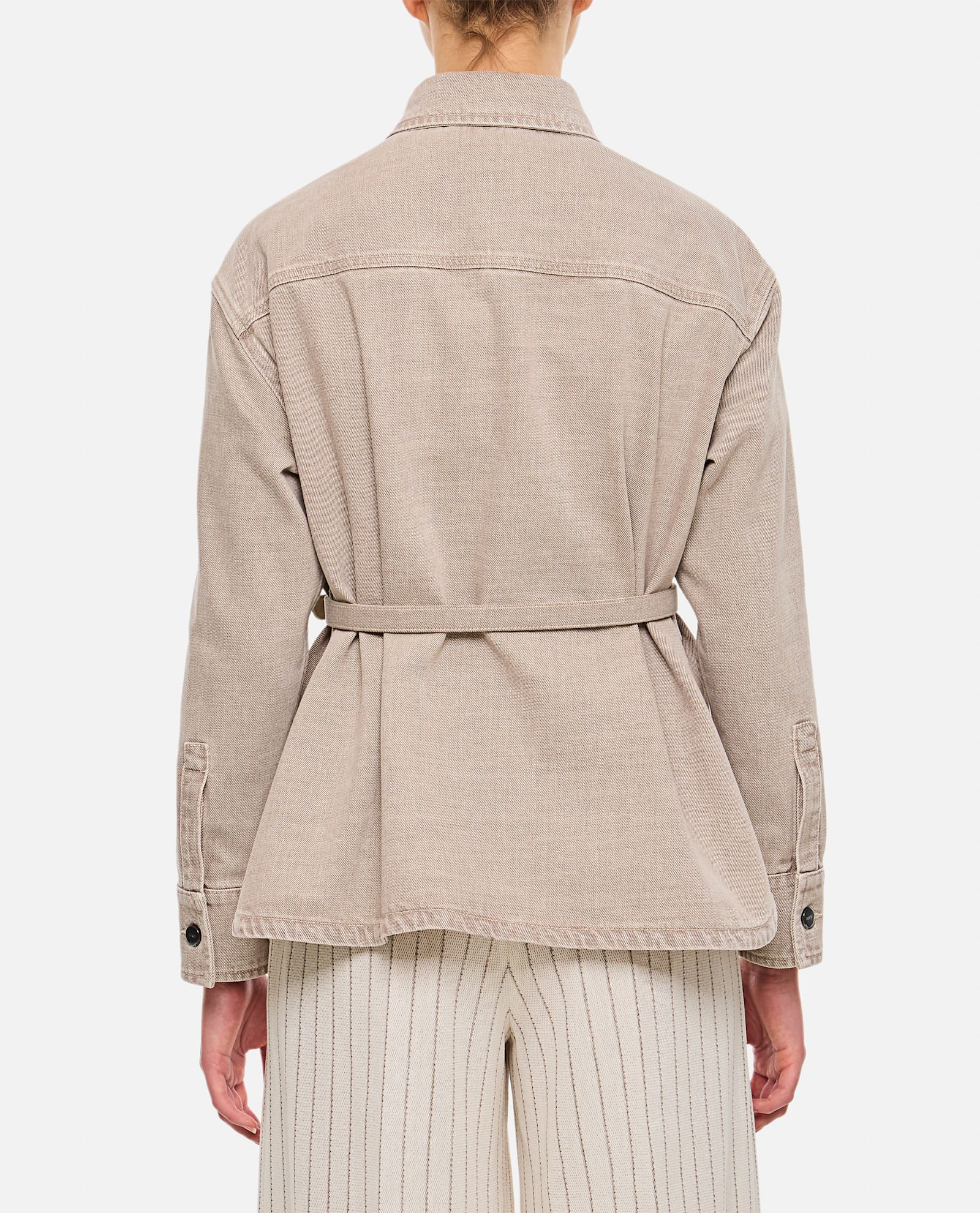 Shop Fendi Jacket In Toffee