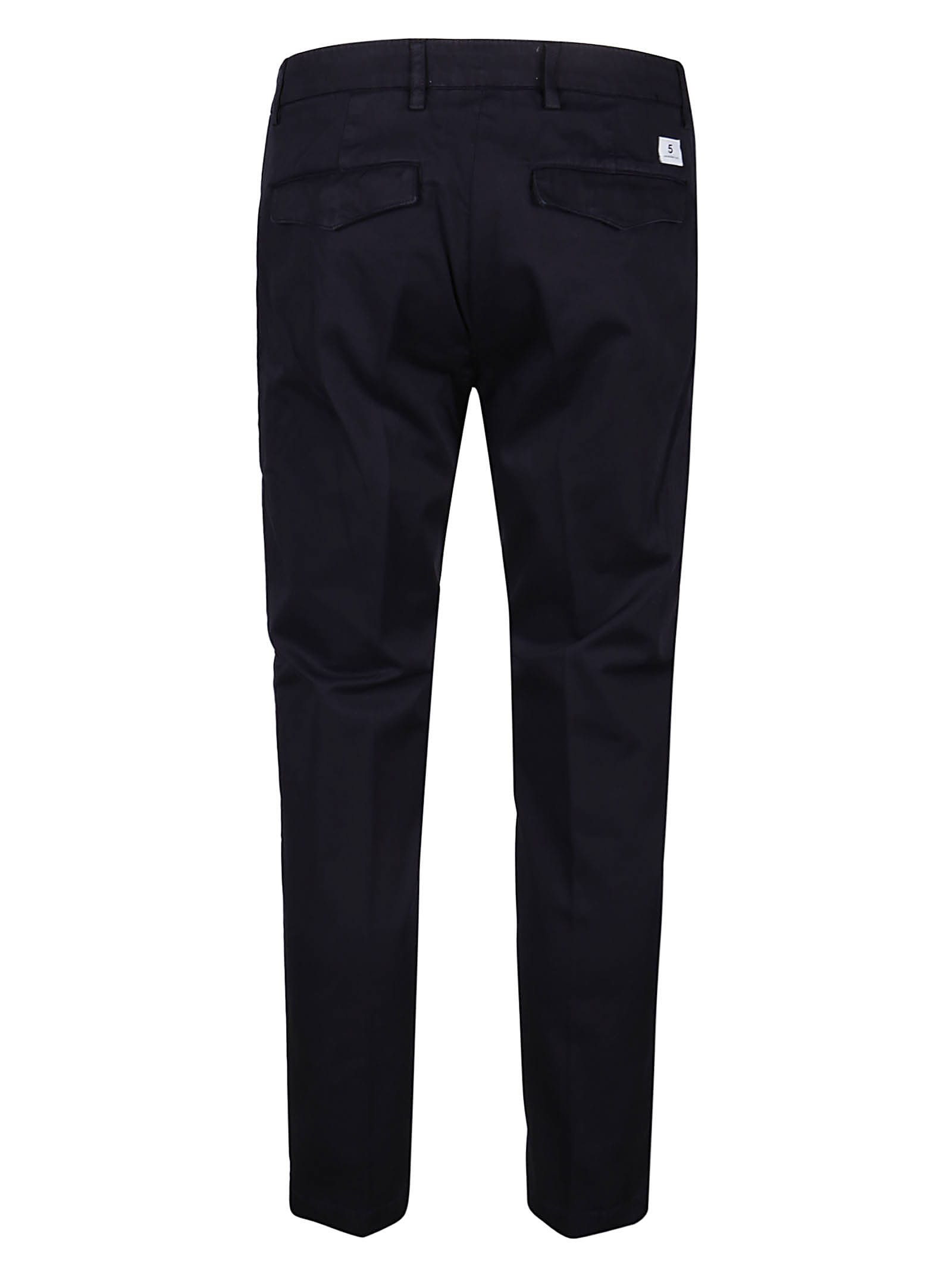 Shop Department Five Cropped Prince Chinos Pant In Navy
