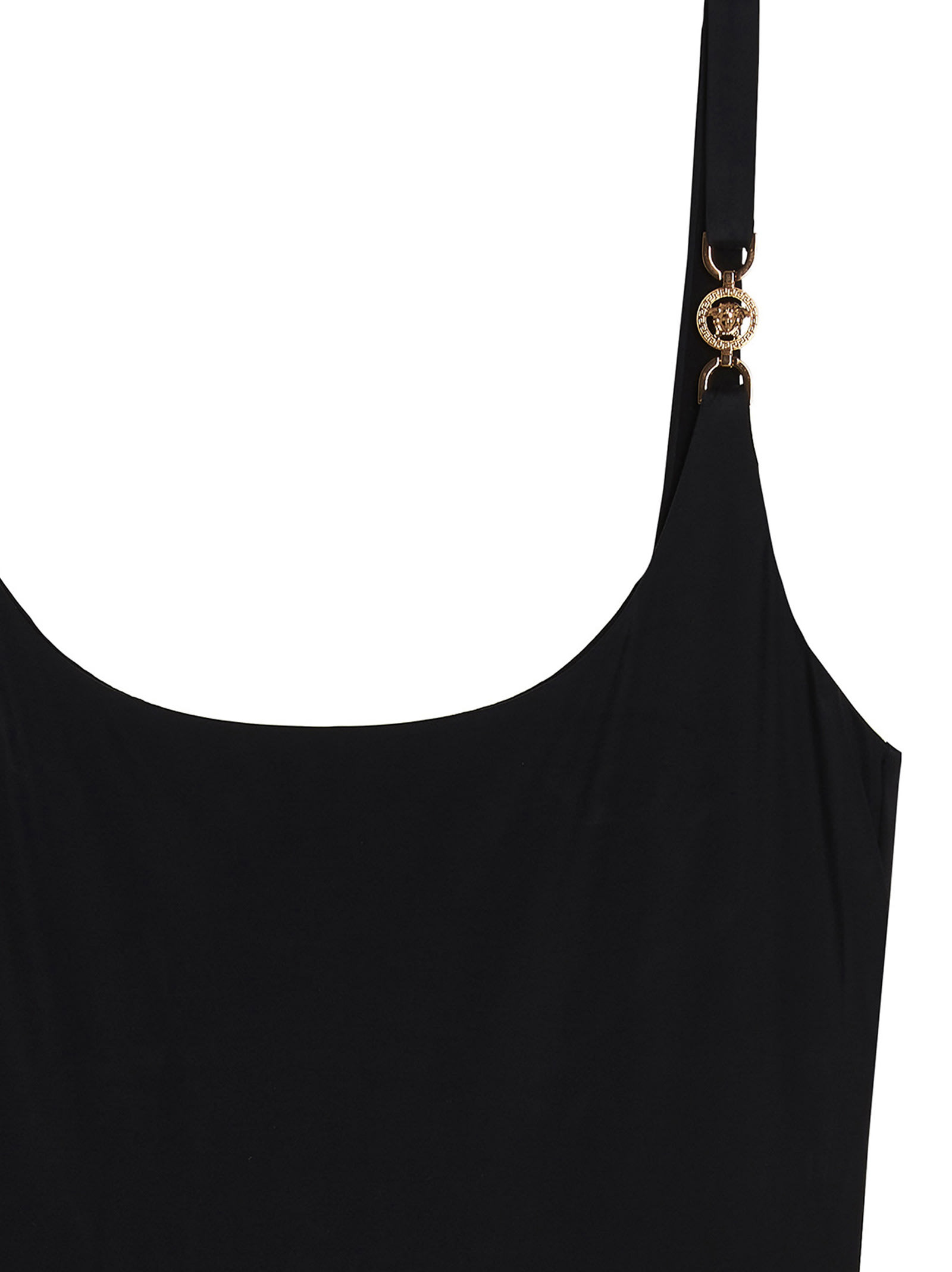 Shop Versace Medusa Swimsuit In Black