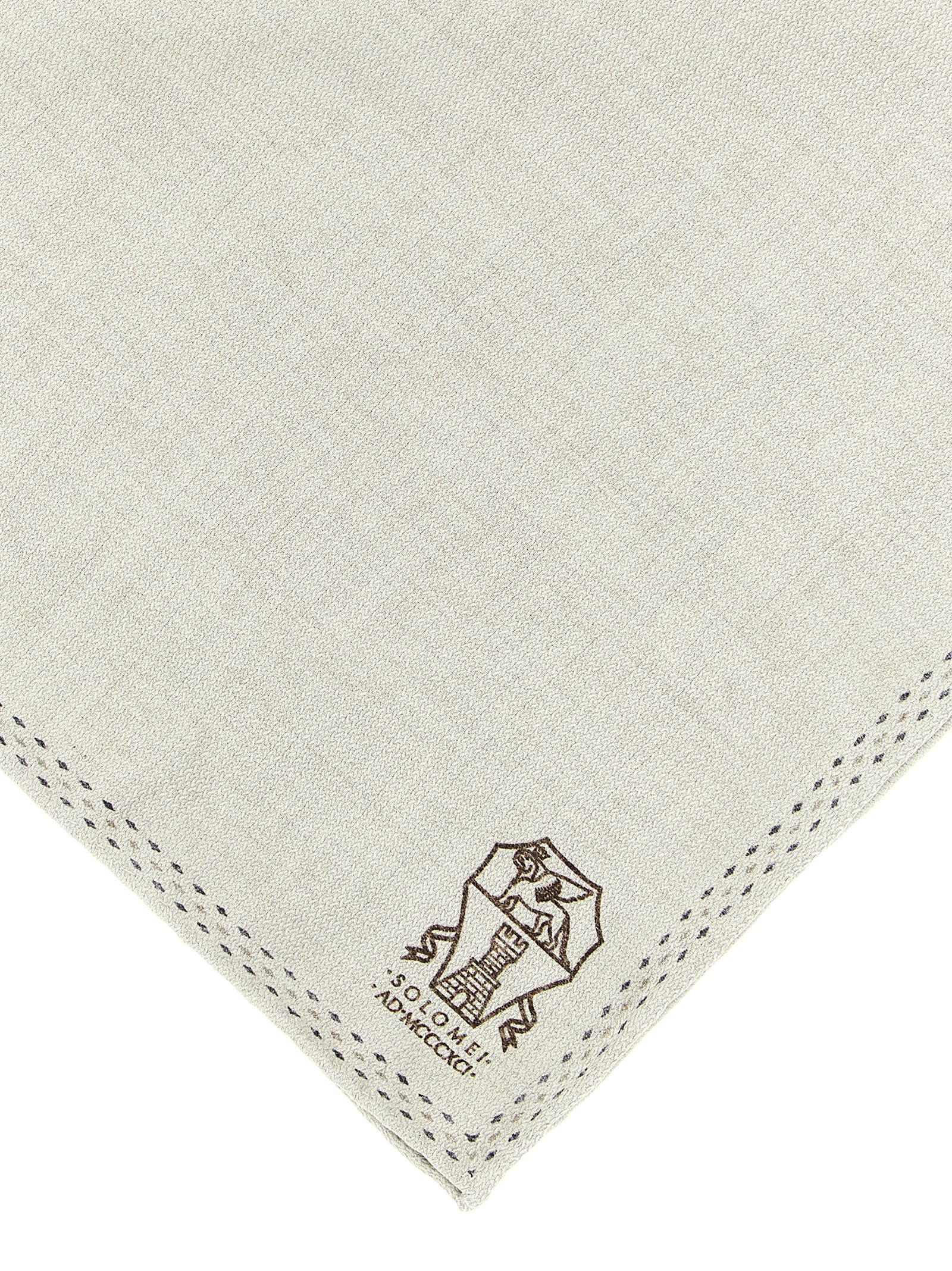 Brunello Cucinelli Logo Pocket Clutch Bag Scarves And Foulards Multicolor In White