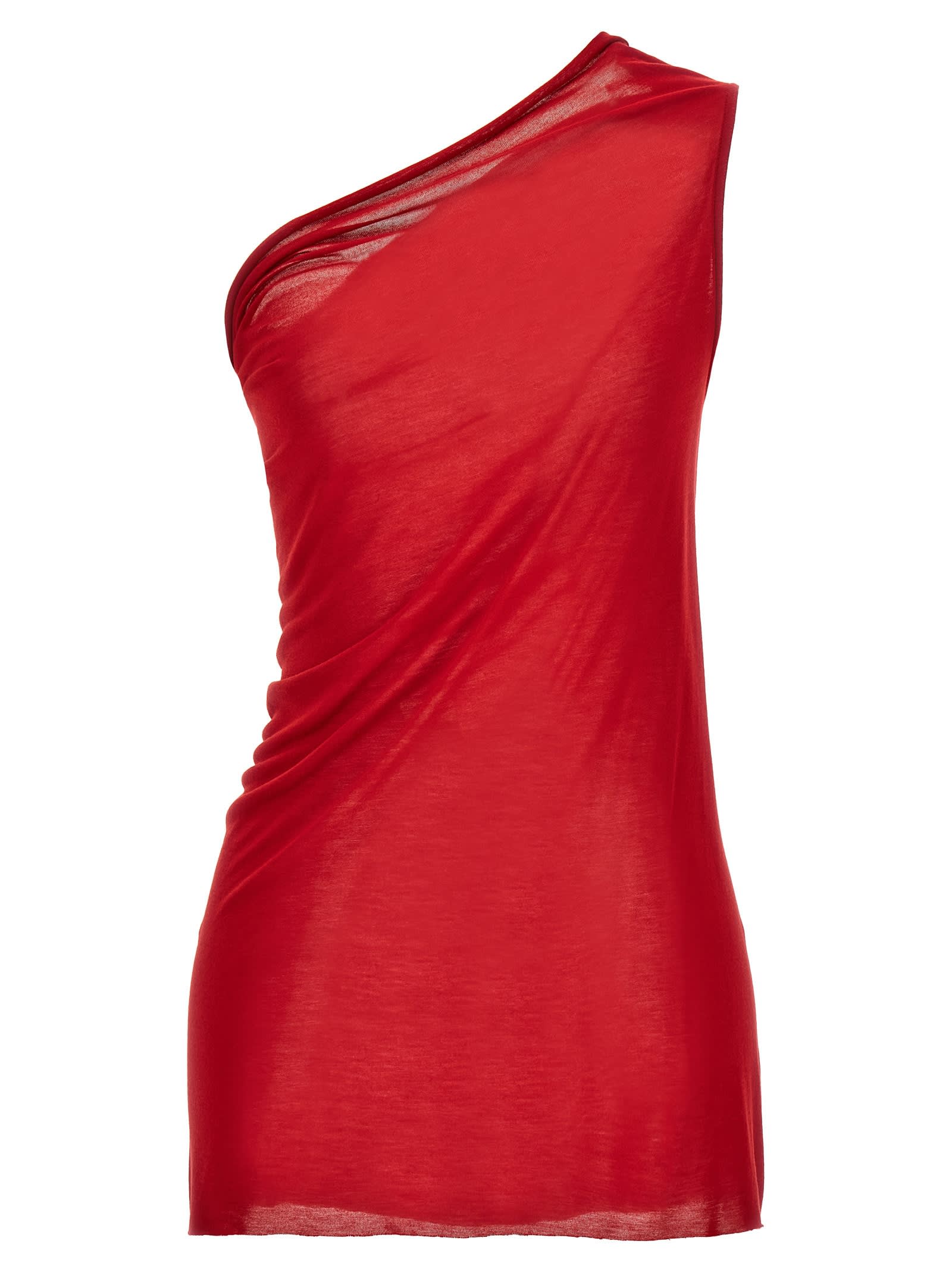 Shop Rick Owens Athena T Top In Red