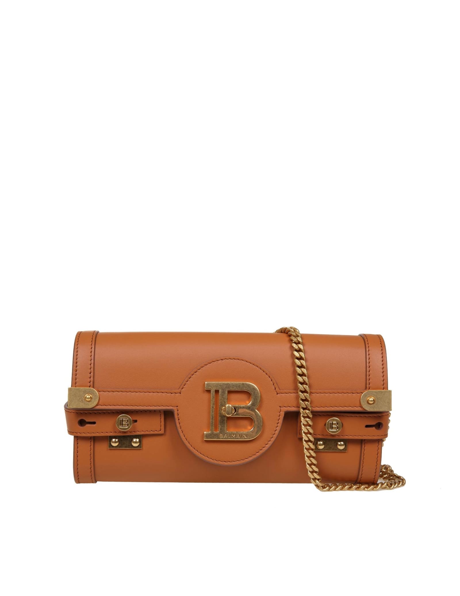 BALMAIN CLUTCH B-BUZZ 23 IN LEATHER SMOOTH LEATHER,VN0LE596LVPT 8FF